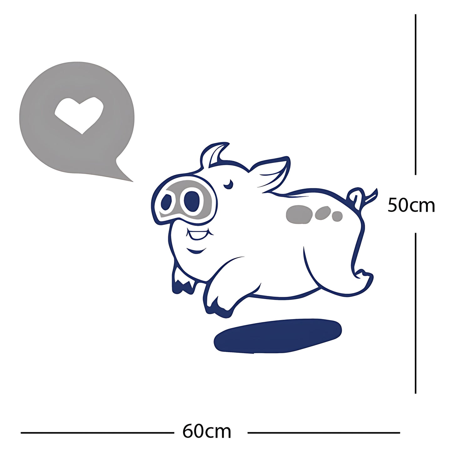 Farmyard Pig Wall Sticker – Kids Bedroom Vinyl Decal