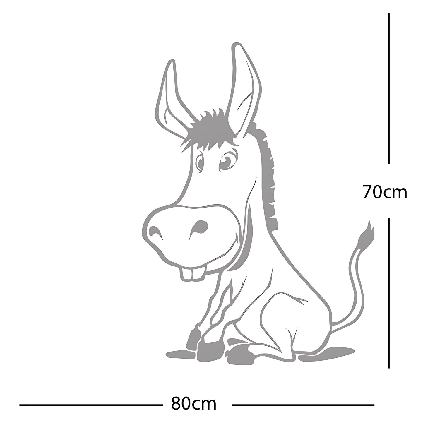 Funny Donkey Wall Sticker – Farmyard Kids Bedroom Decal