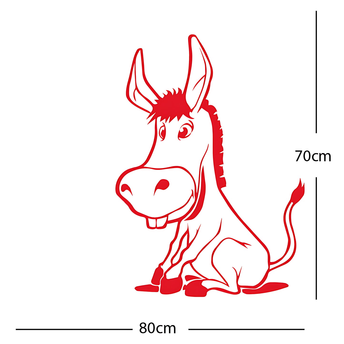Funny Donkey Wall Sticker – Farmyard Kids Bedroom Decal