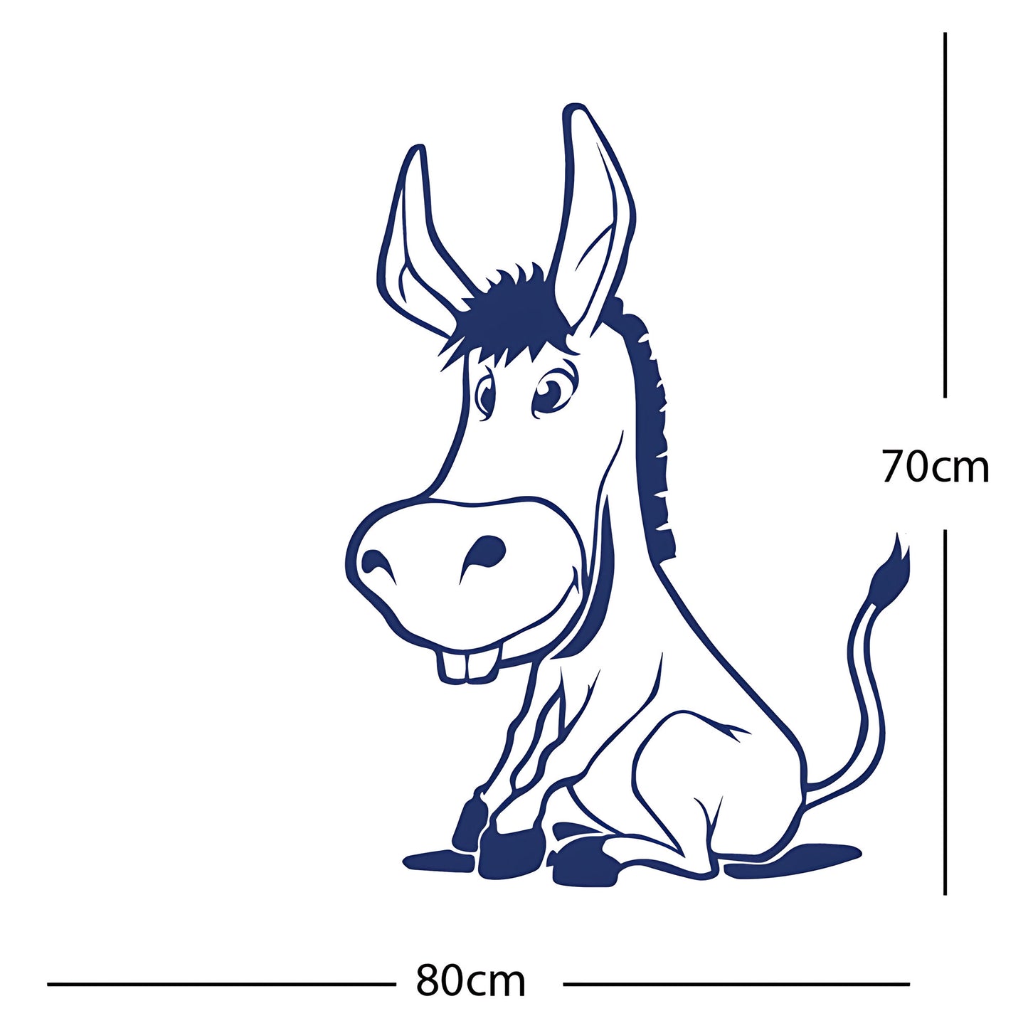Funny Donkey Wall Sticker – Farmyard Kids Bedroom Decal