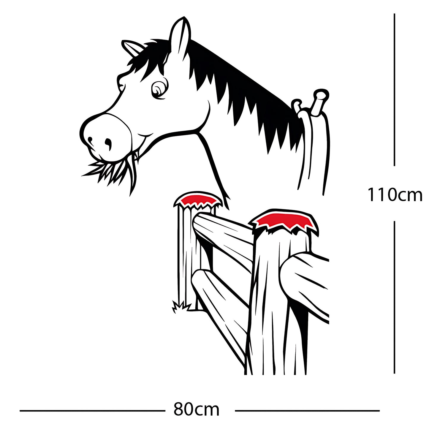 Horse and Gate  - Wall Sticker