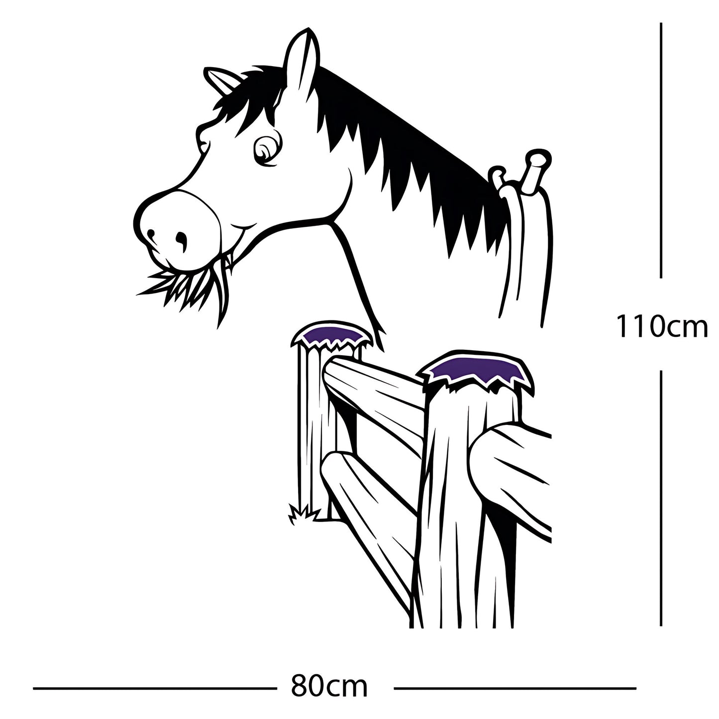 Horse and Gate  - Wall Sticker