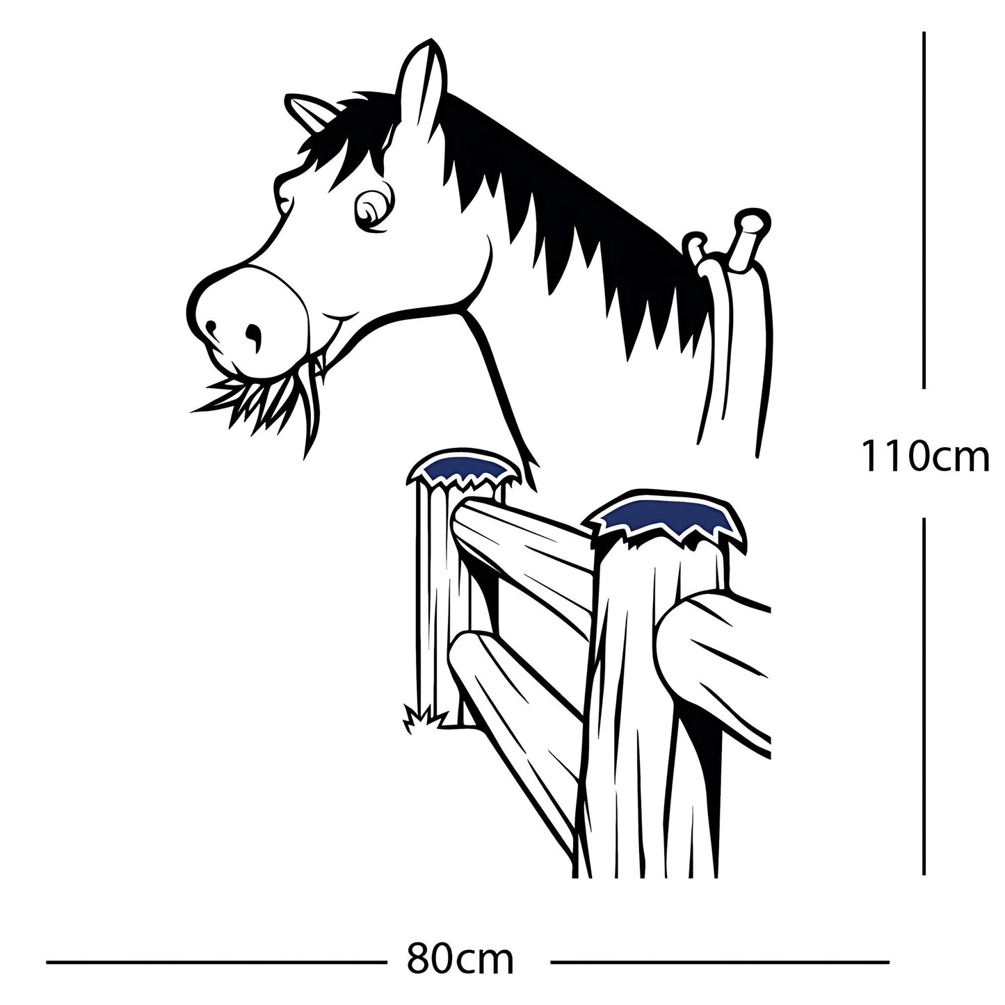 Horse and Gate  - Wall Sticker