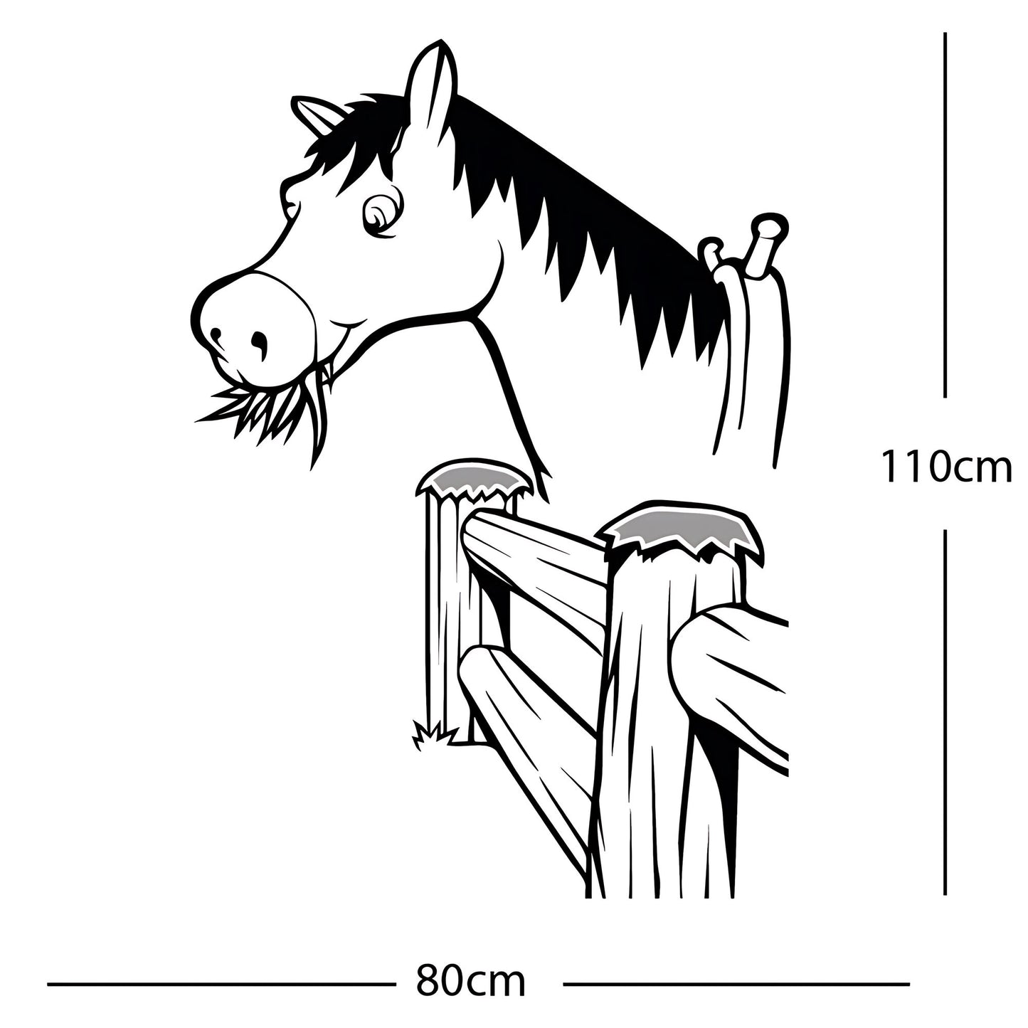Horse and Gate  - Wall Sticker