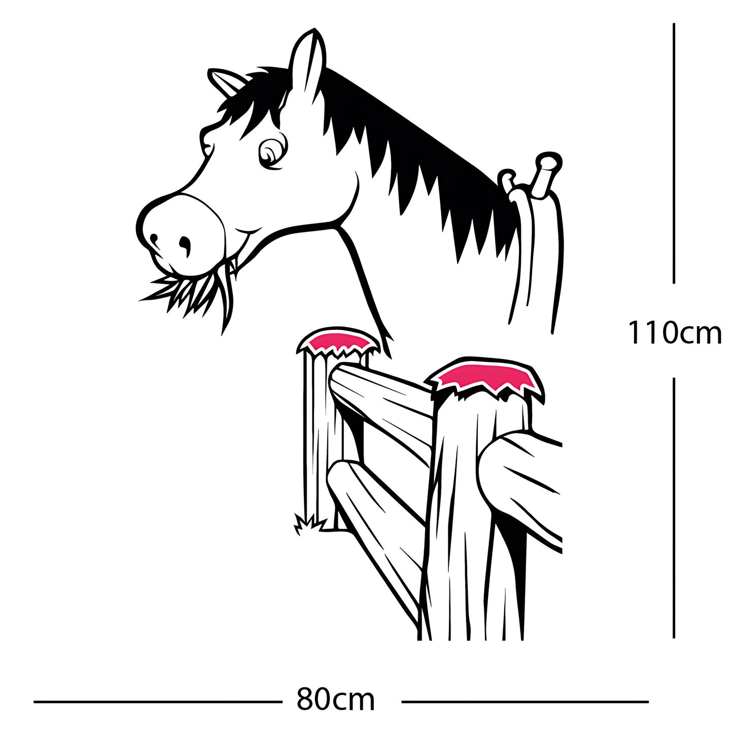 Horse and Gate  - Wall Sticker