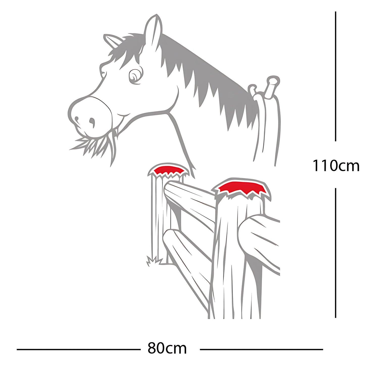 Horse and Gate  - Wall Sticker