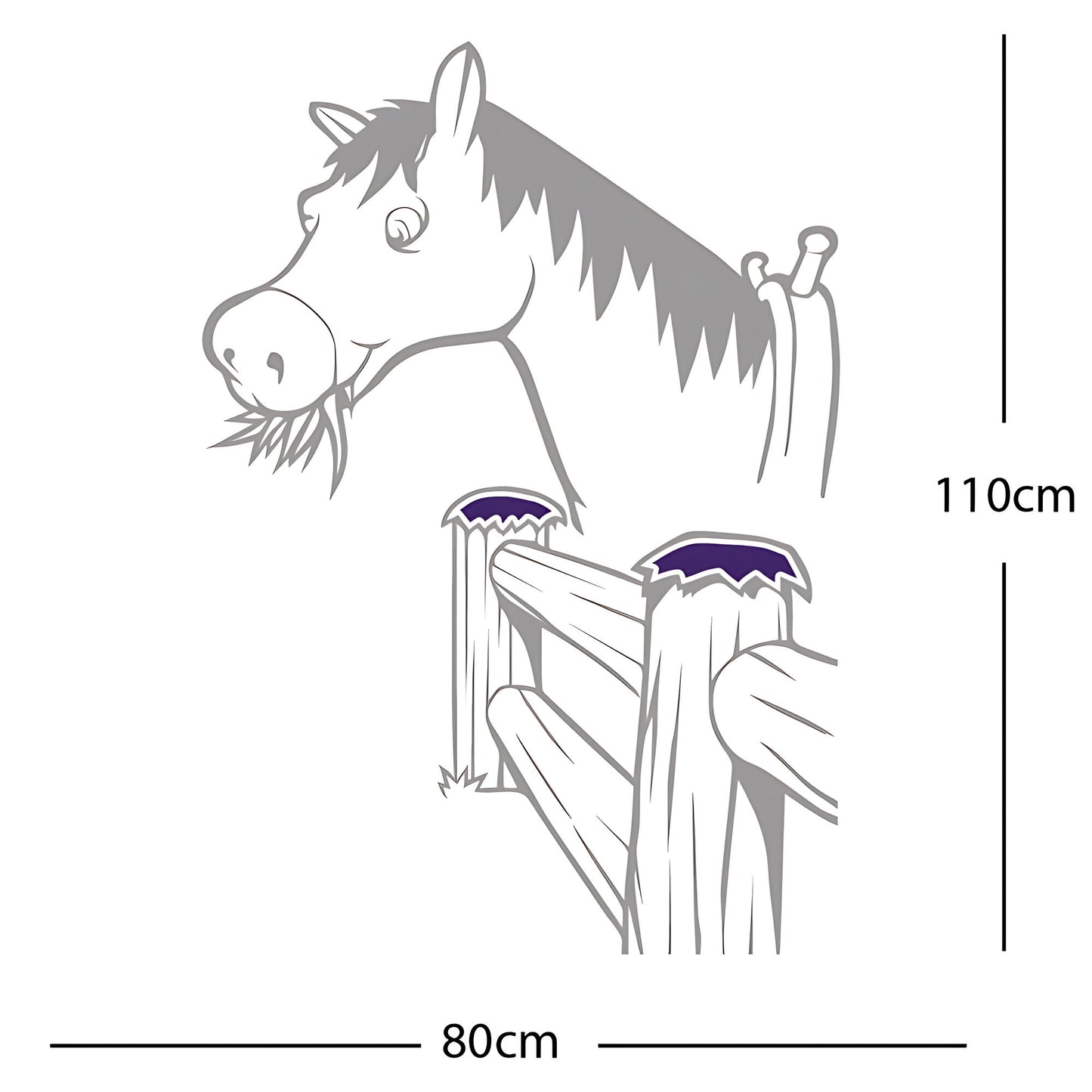 Horse and Gate  - Wall Sticker