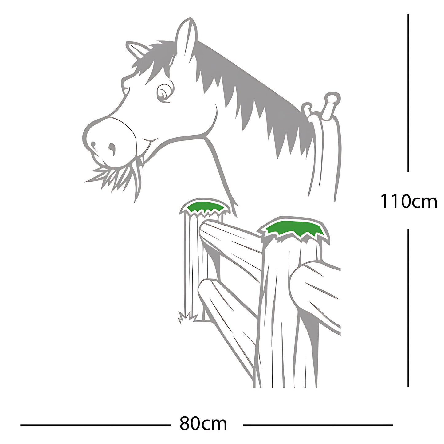 Horse and Gate  - Wall Sticker