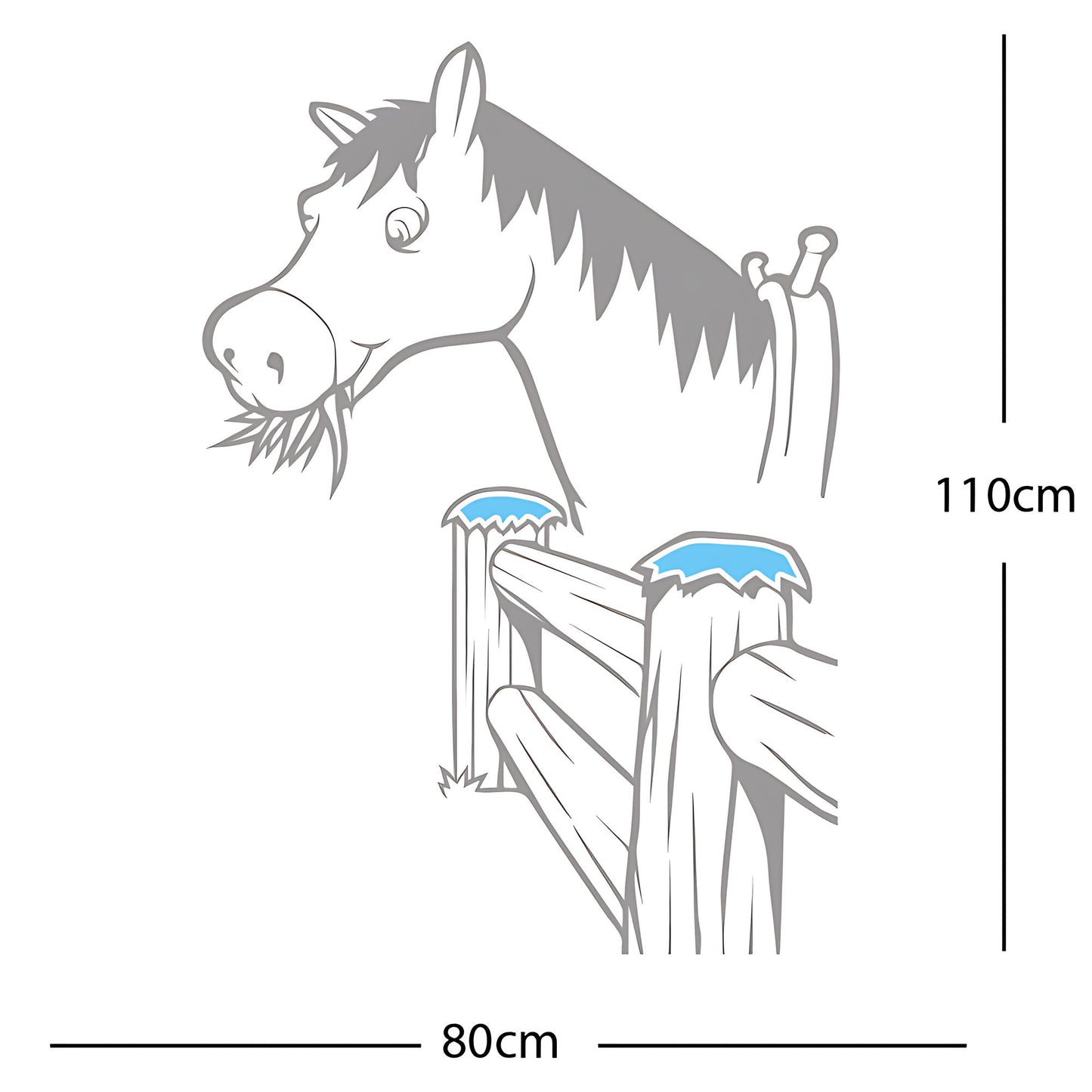 Horse and Gate  - Wall Sticker