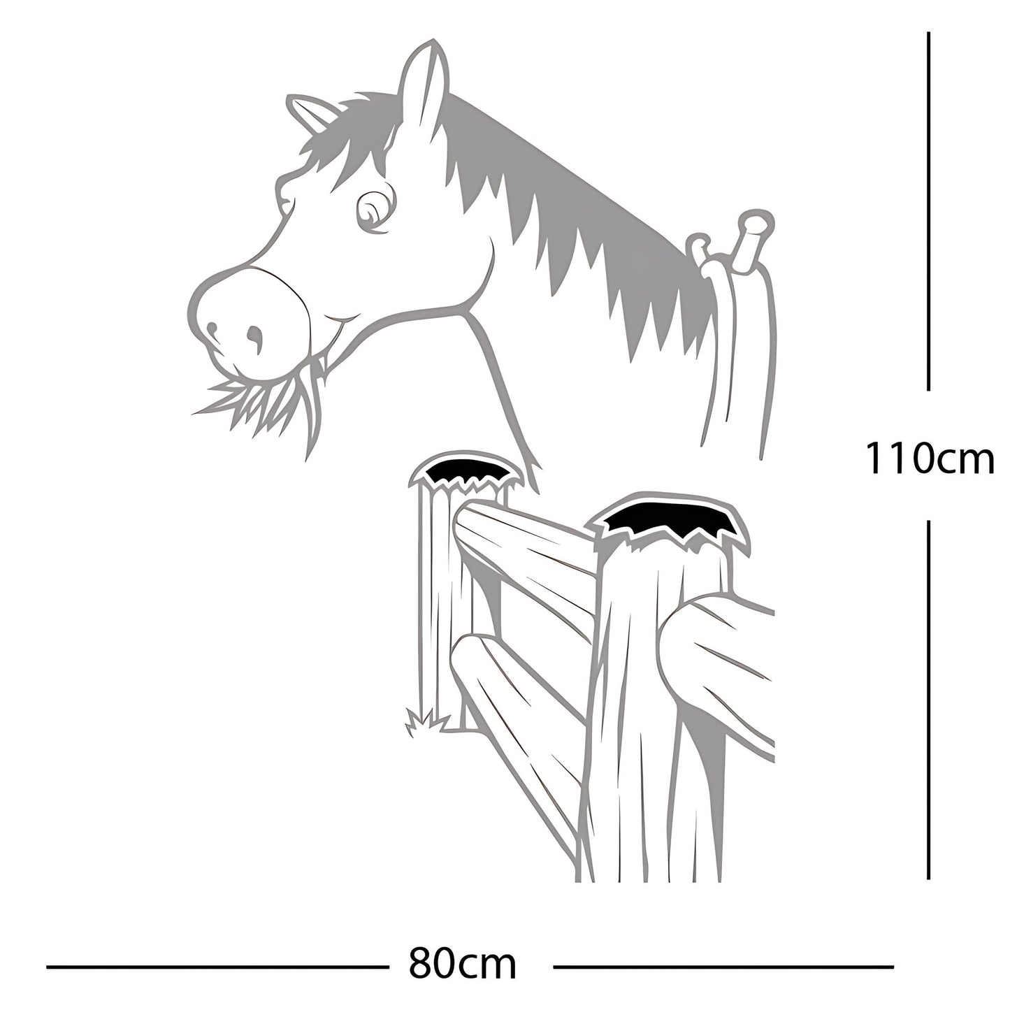 Horse and Gate  - Wall Sticker