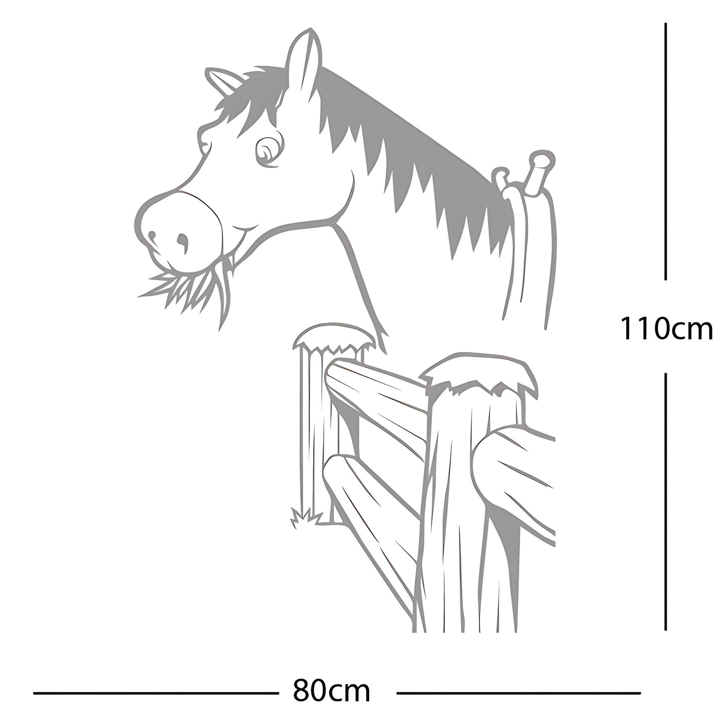 Horse and Gate  - Wall Sticker
