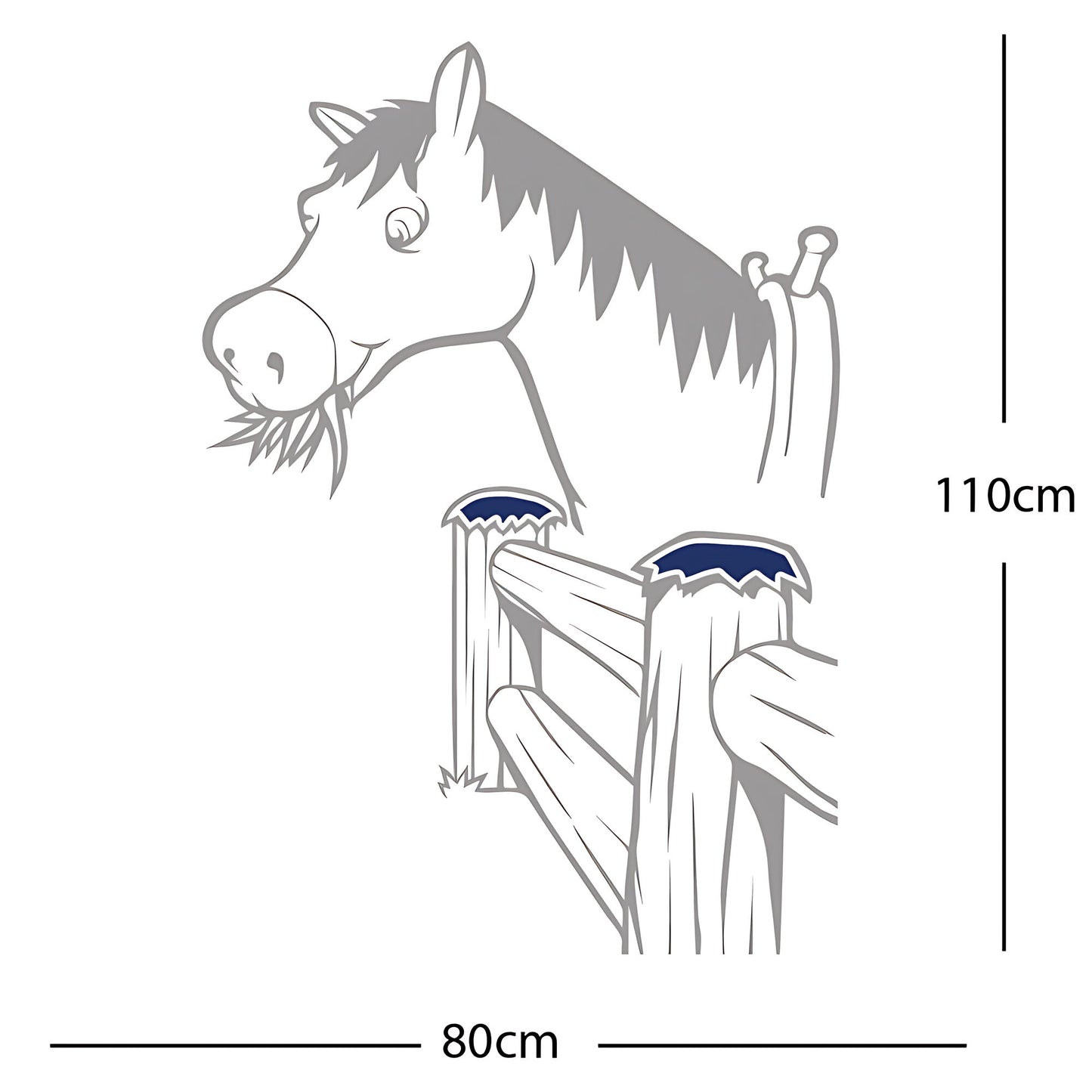 Horse and Gate  - Wall Sticker