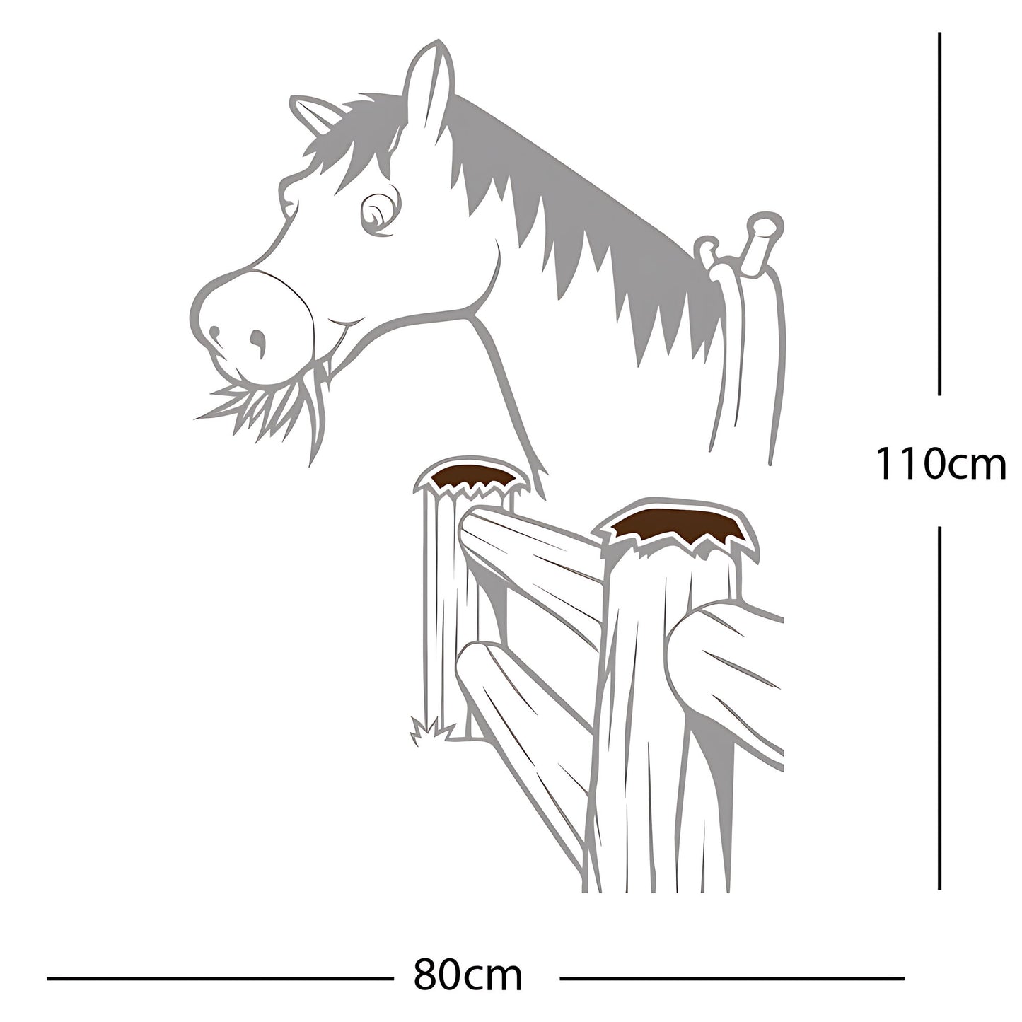 Horse and Gate  - Wall Sticker