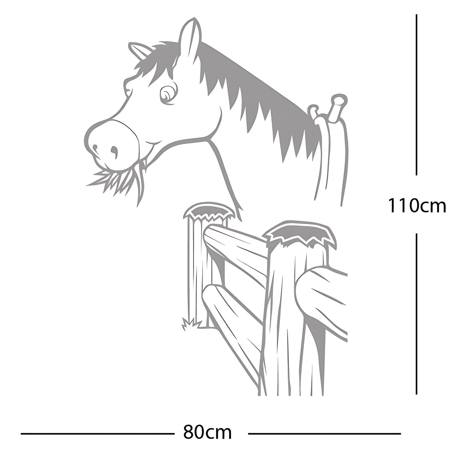 Horse and Gate  - Wall Sticker