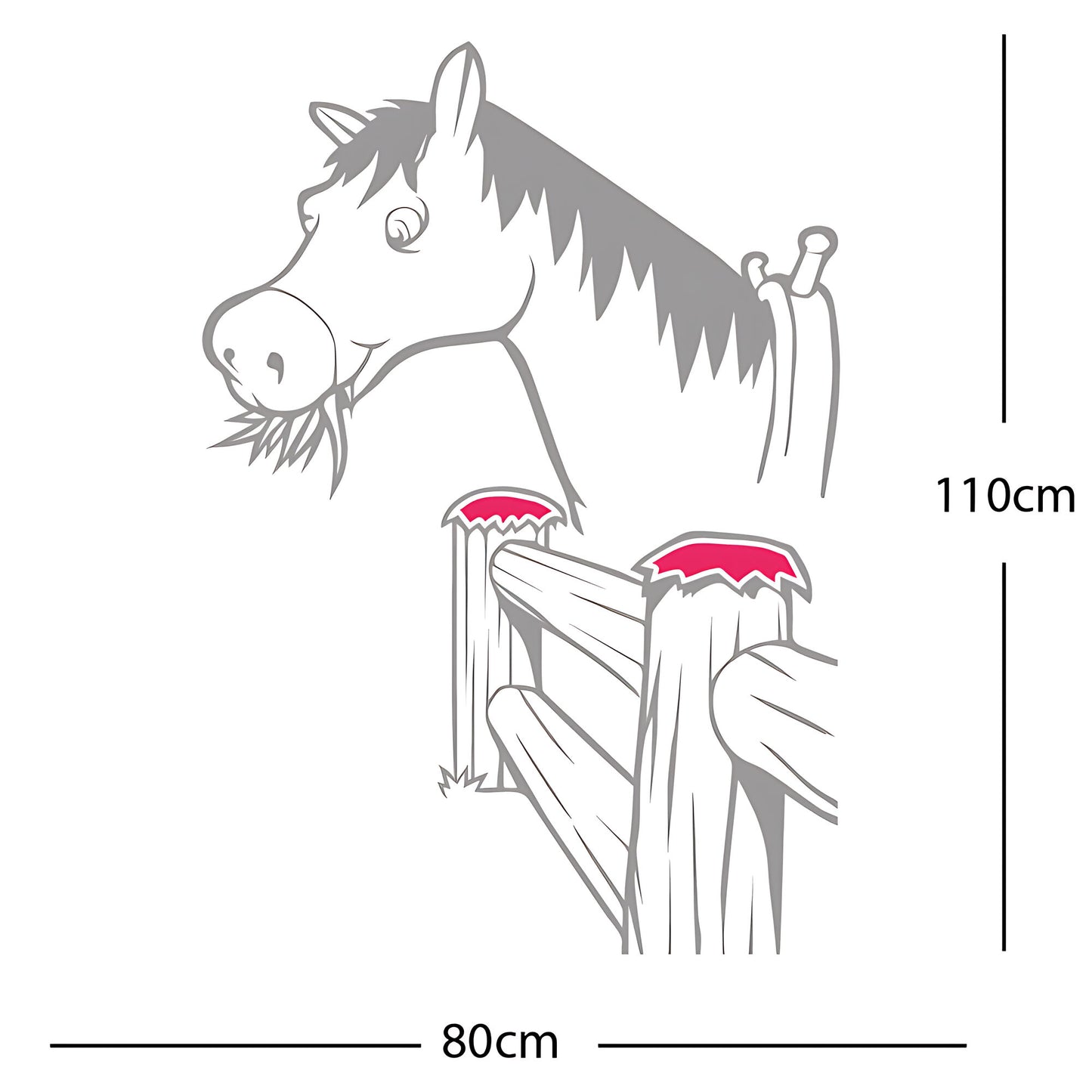Horse and Gate  - Wall Sticker