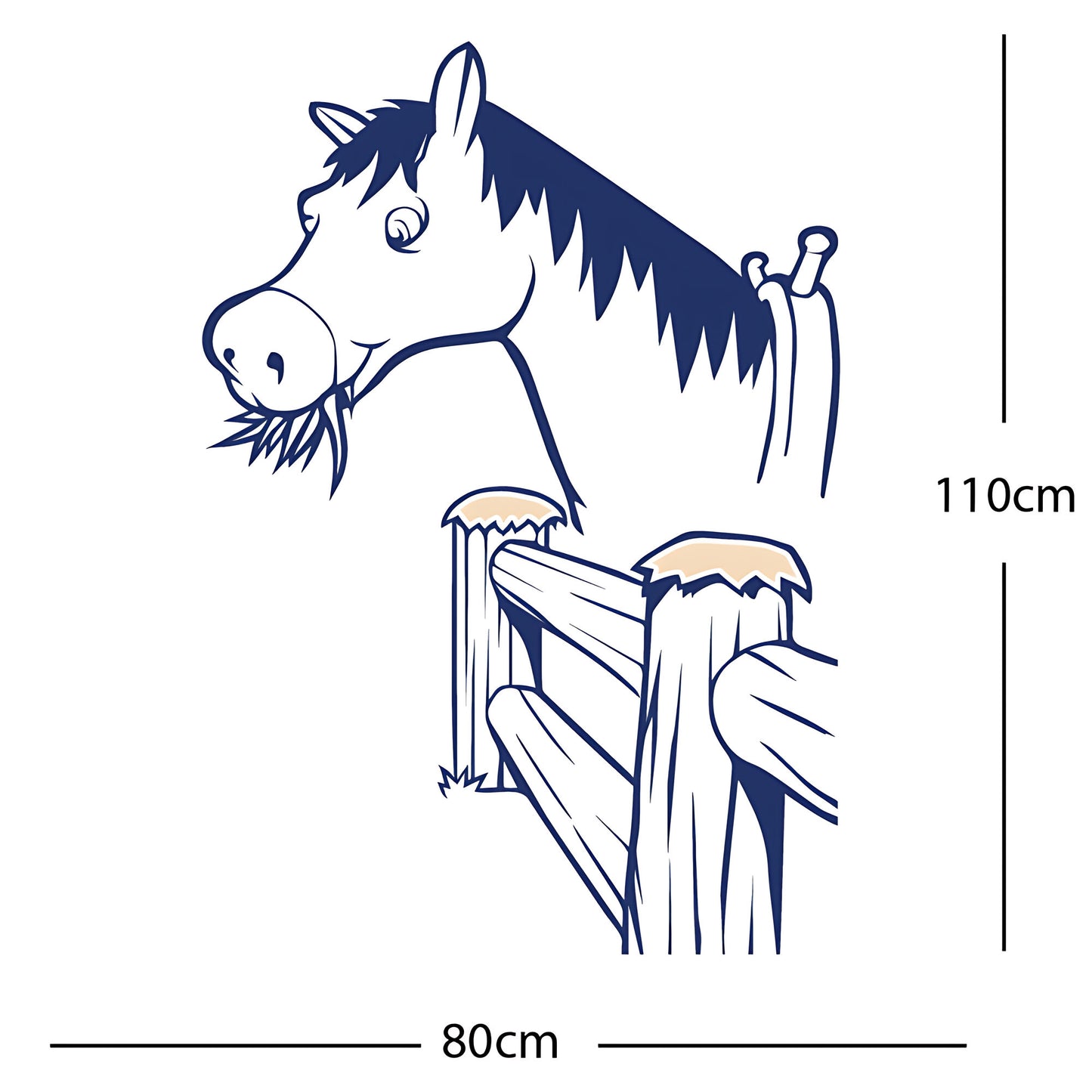 Horse and Gate  - Wall Sticker