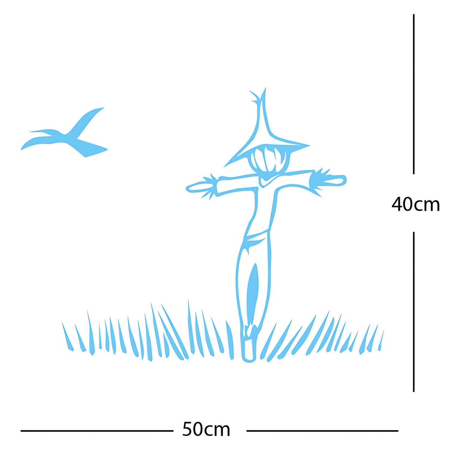 Scarecrow Wall Sticker – Farmyard Kids Bedroom Vinyl Decal