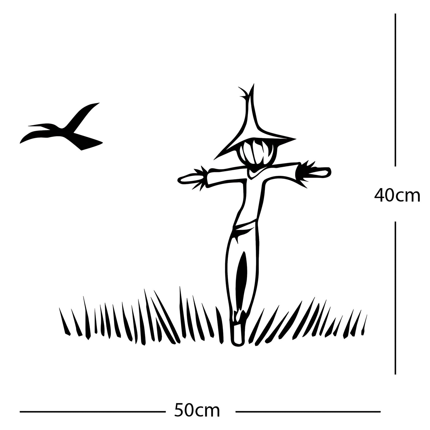 Scarecrow Wall Sticker – Farmyard Kids Bedroom Vinyl Decal