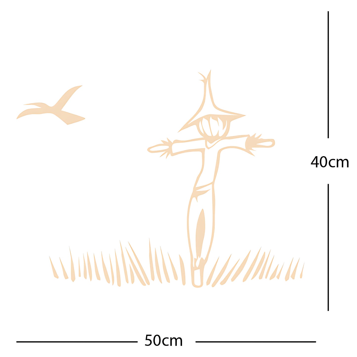 Scarecrow Wall Sticker – Farmyard Kids Bedroom Vinyl Decal