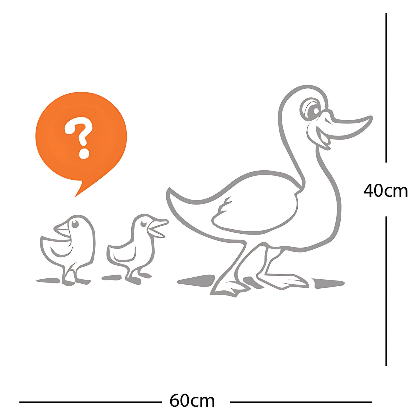 Duck with Chicks Wall Sticker
