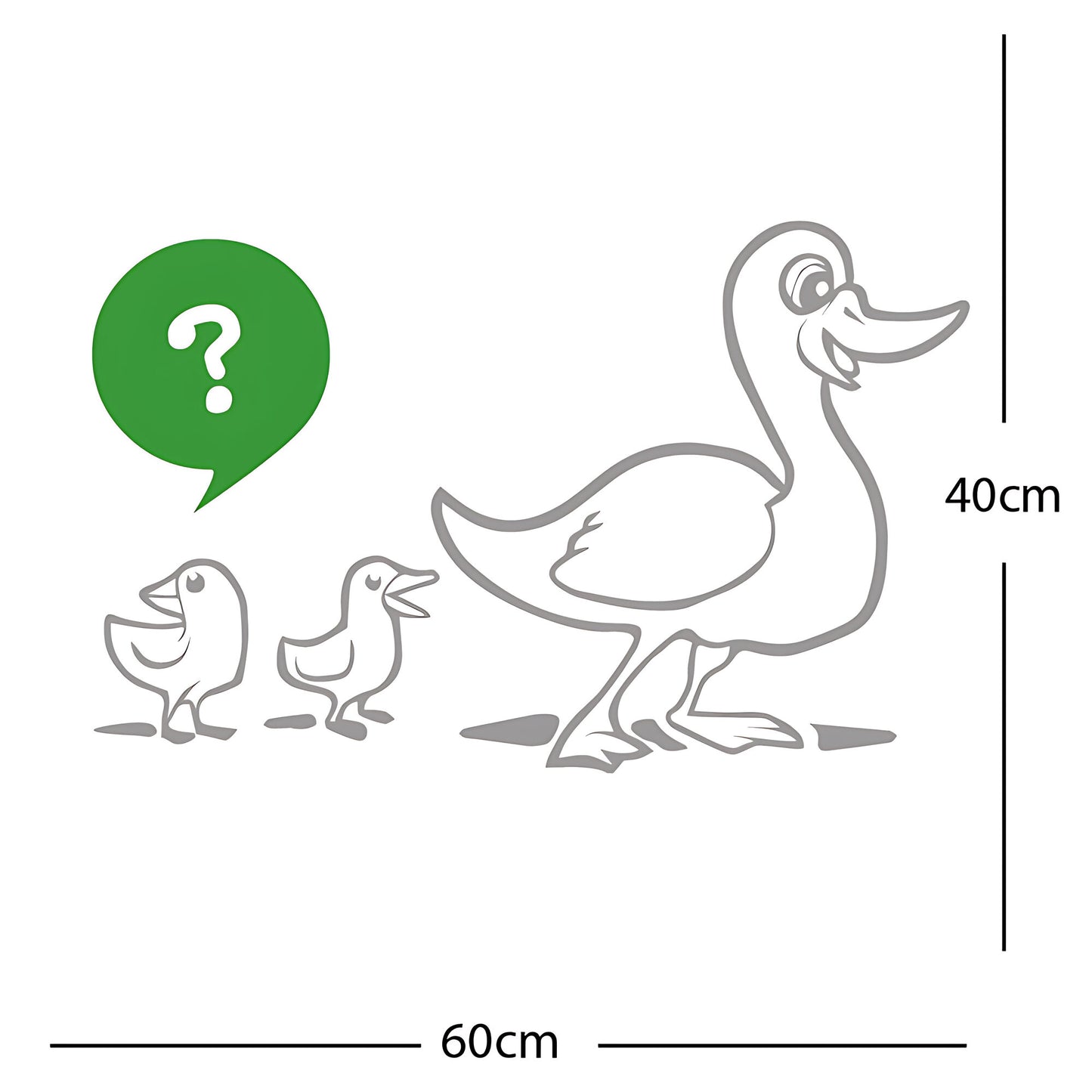 Duck with Chicks Wall Sticker
