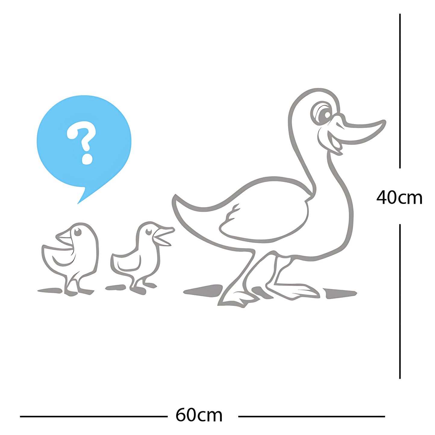 Duck with Chicks Wall Sticker