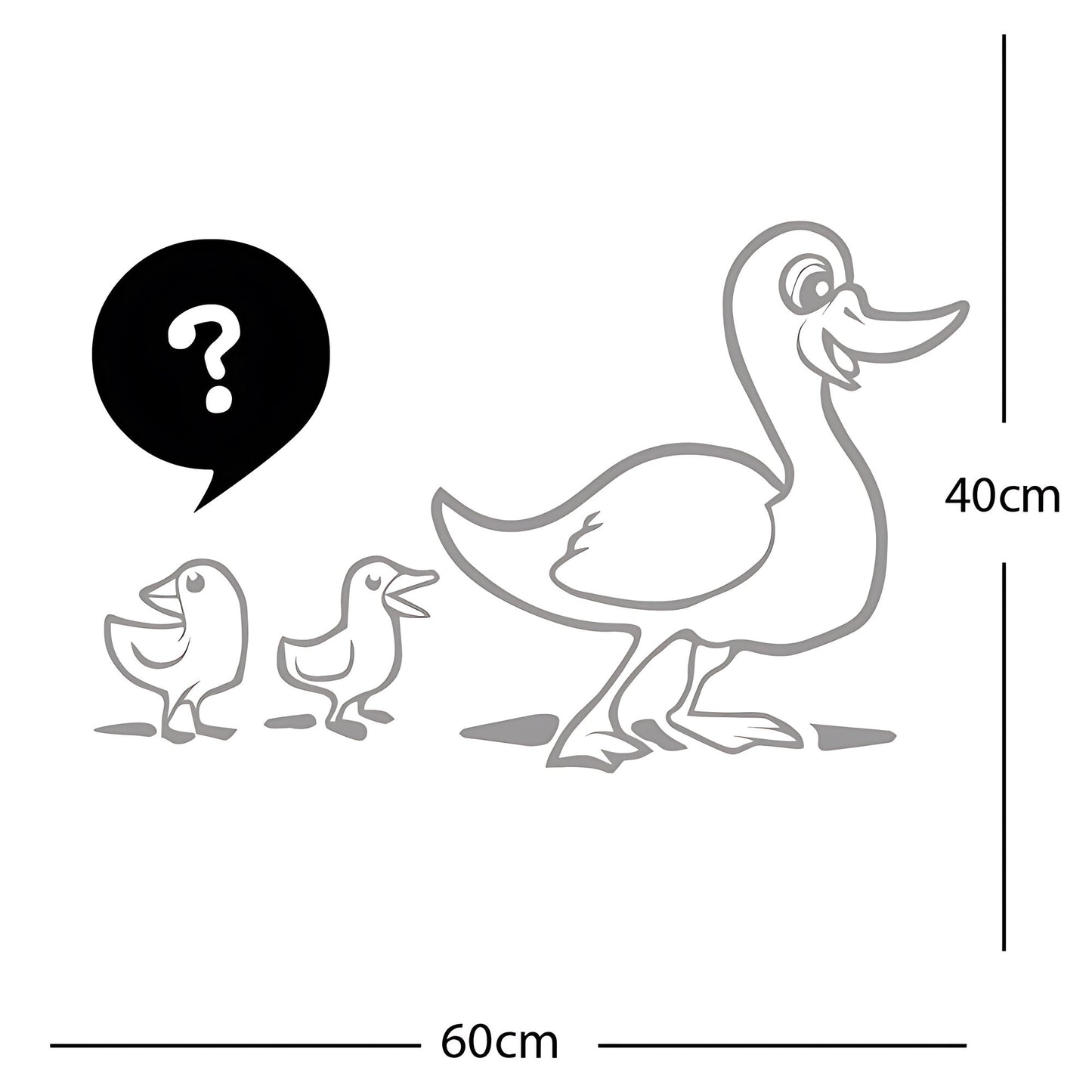 Duck with Chicks Wall Sticker