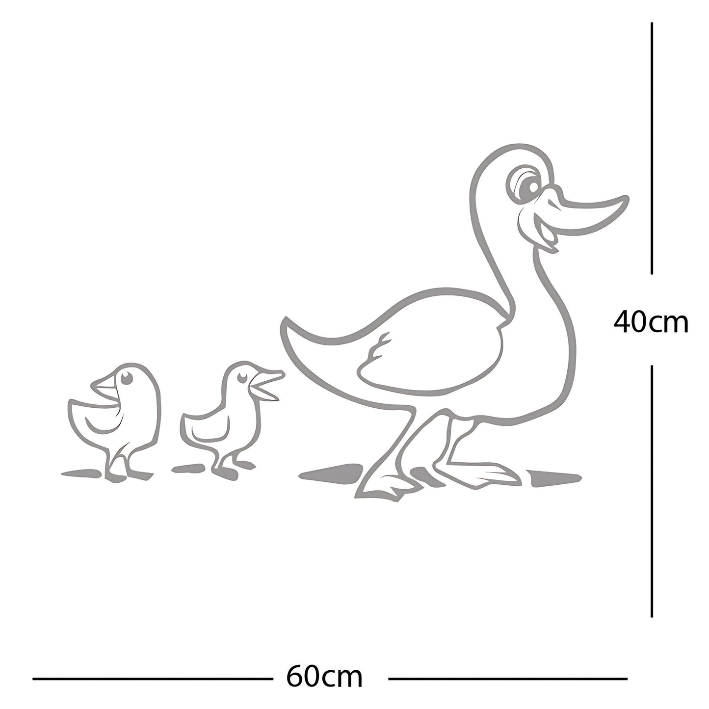 Duck with Chicks Wall Sticker