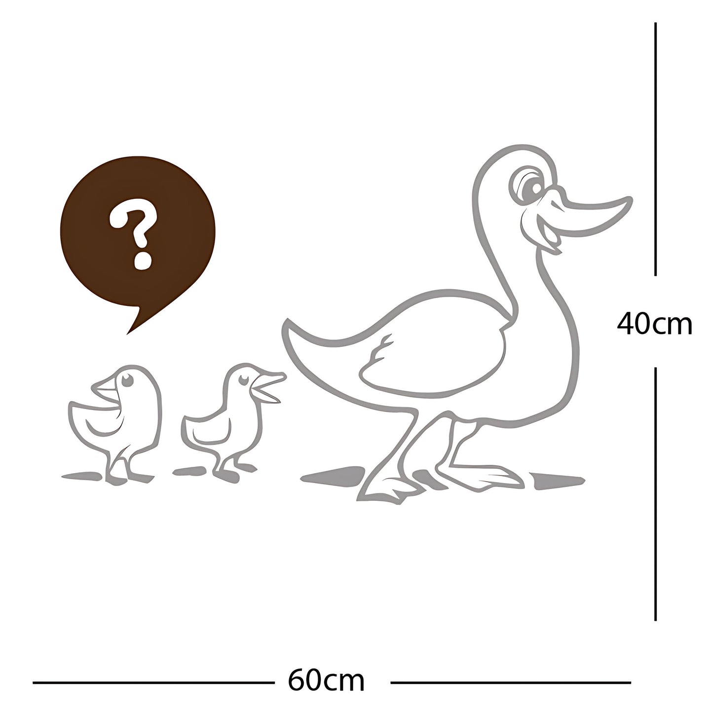 Duck with Chicks Wall Sticker