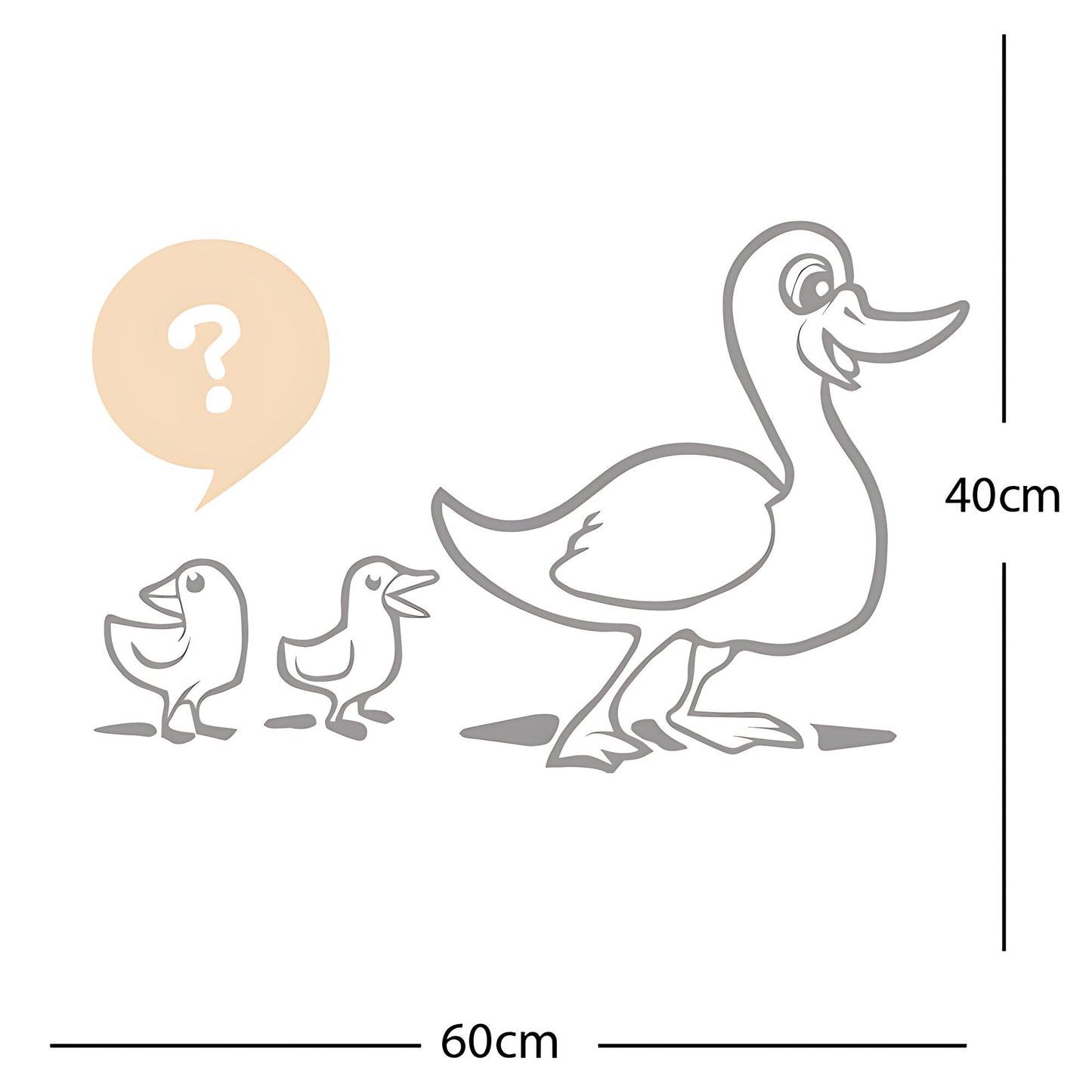 Duck with Chicks Wall Sticker