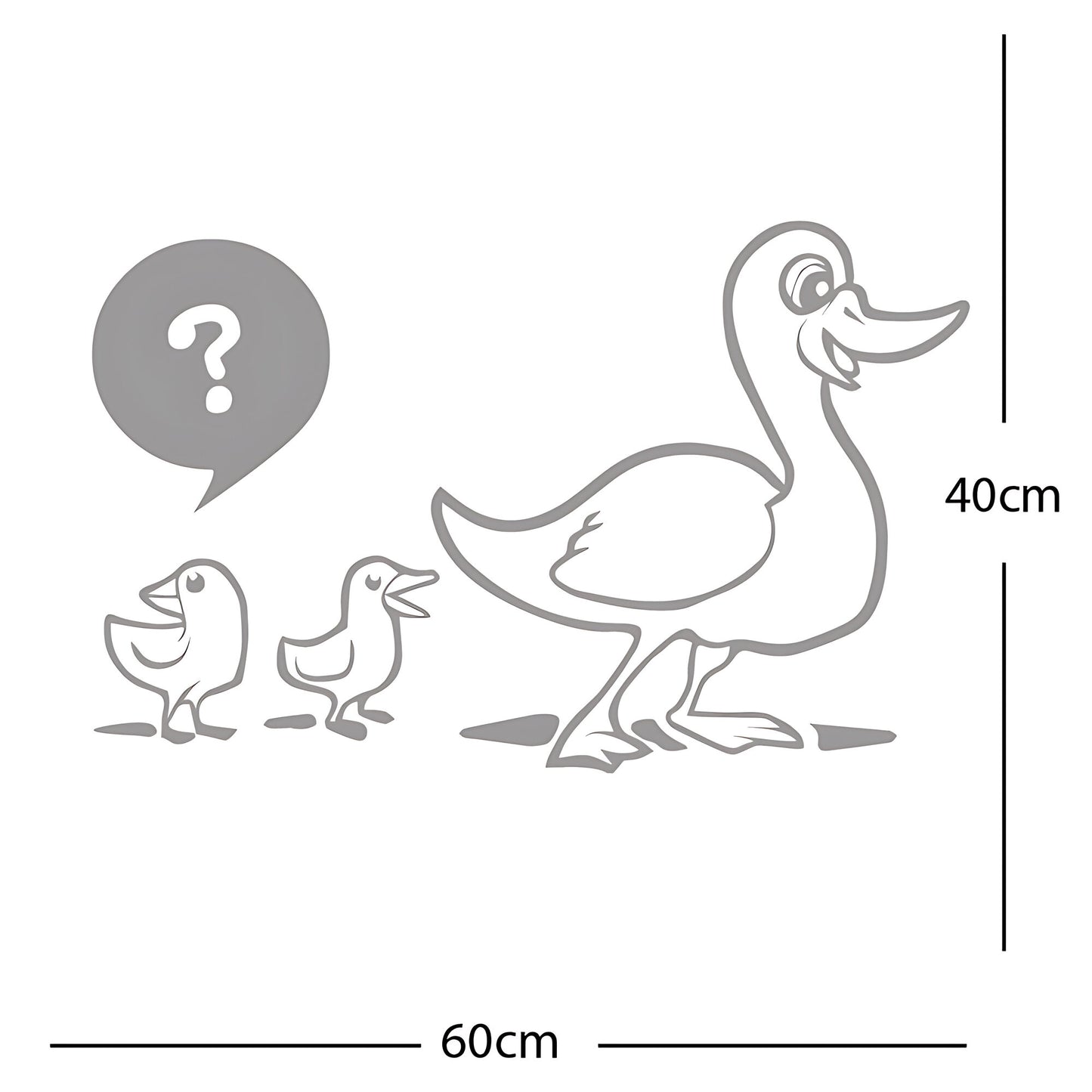 Duck with Chicks Wall Sticker