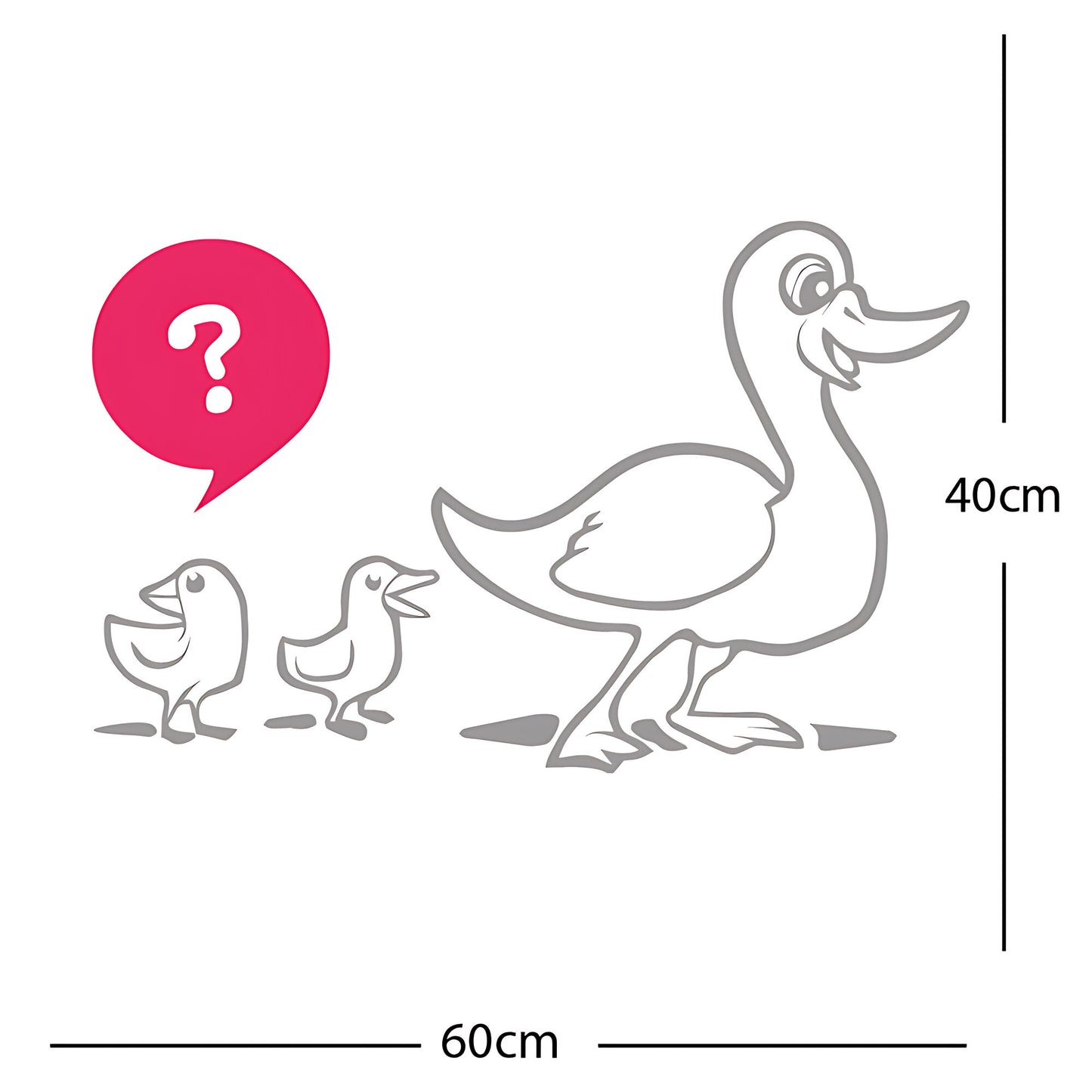 Duck with Chicks Wall Sticker