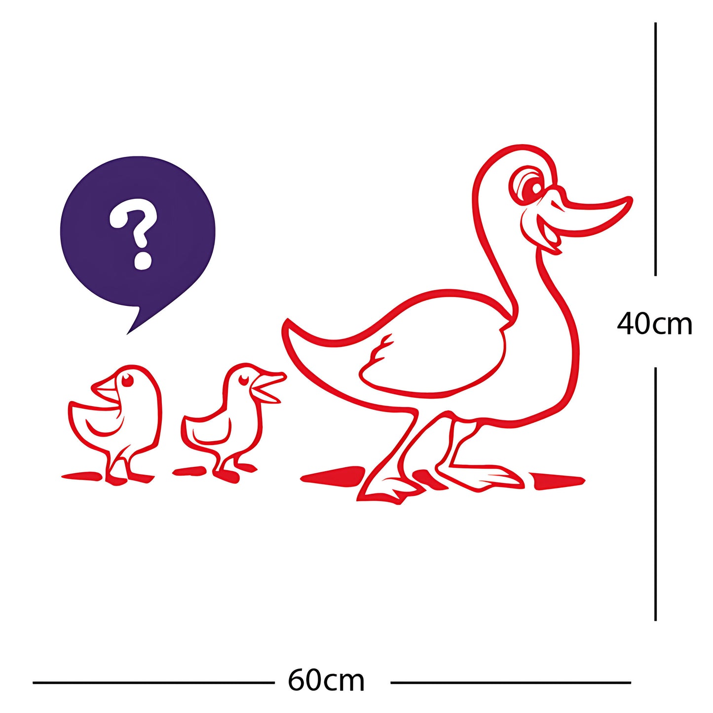 Duck with Chicks Wall Sticker