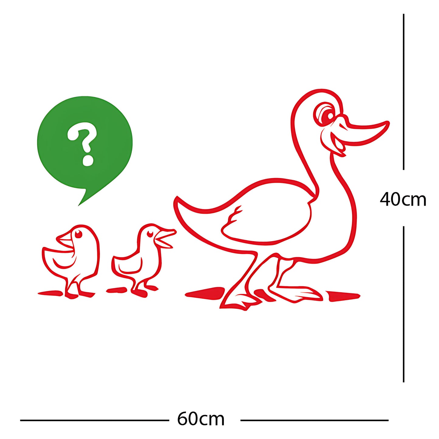 Duck with Chicks Wall Sticker