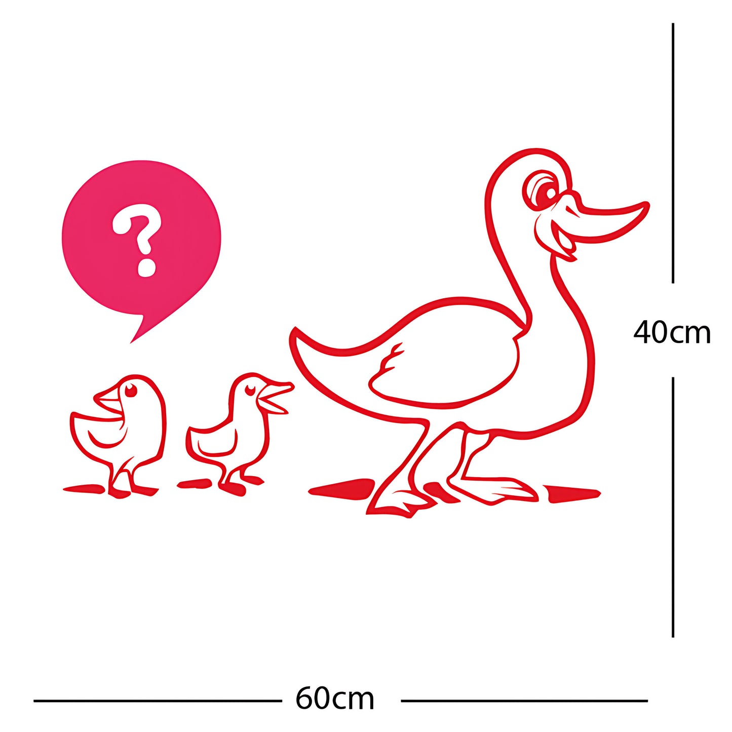 Duck with Chicks Wall Sticker
