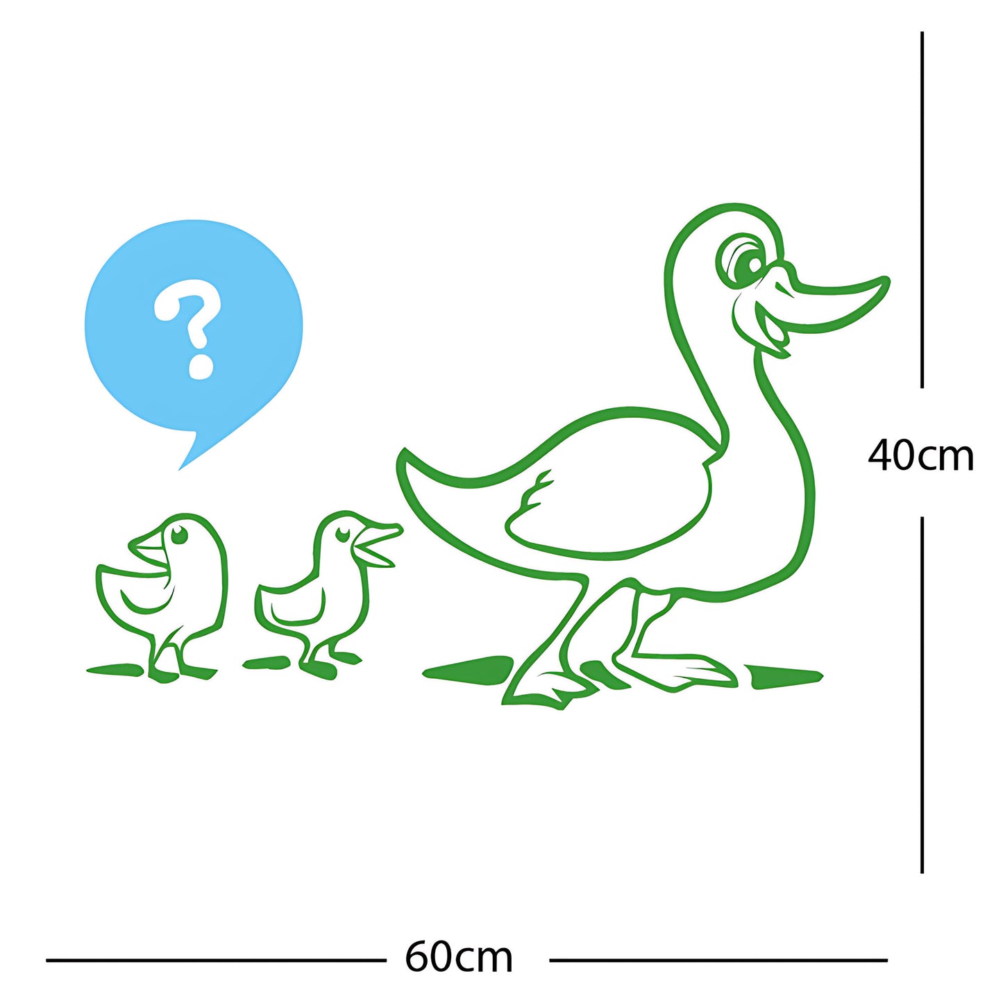 Duck with Chicks Wall Sticker