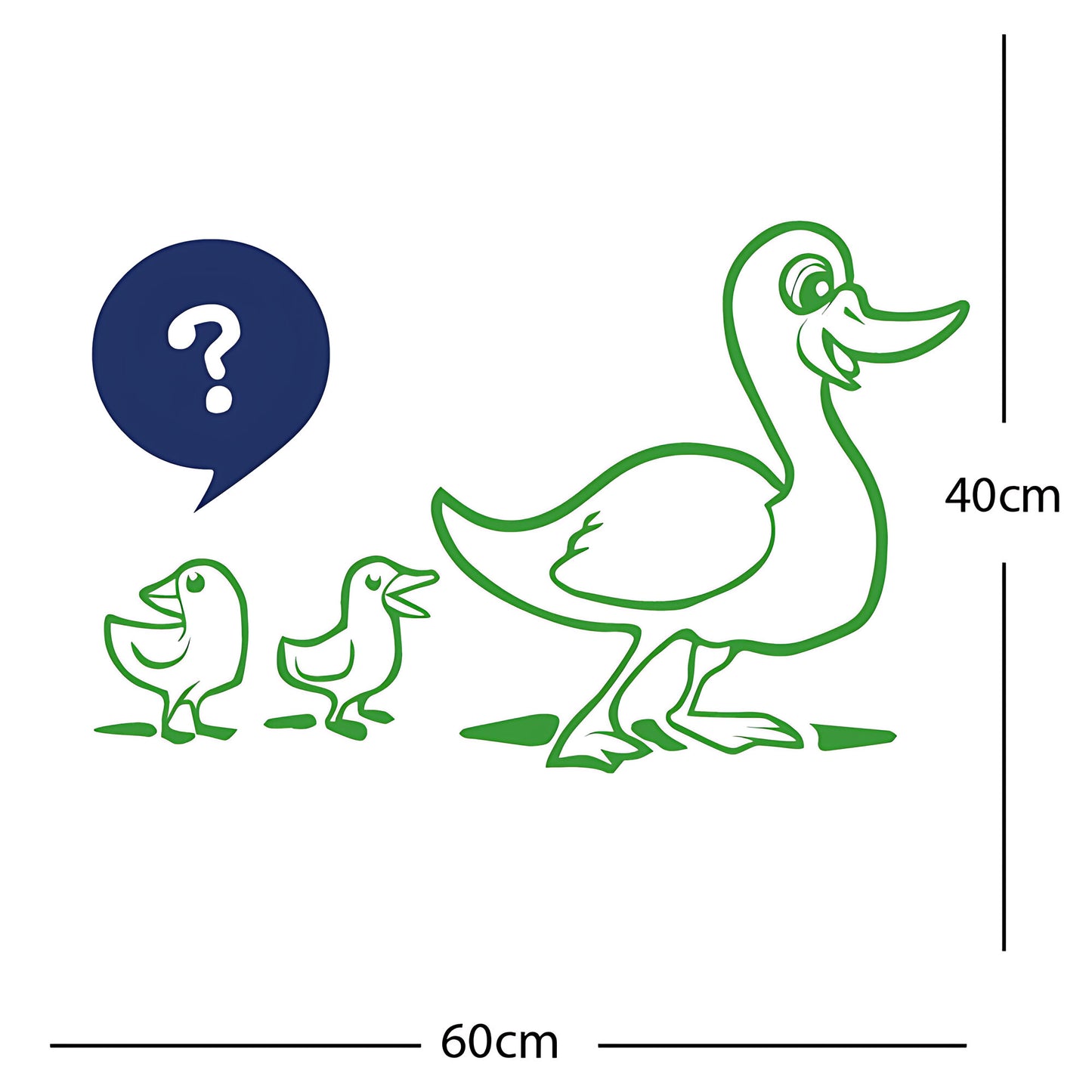 Duck with Chicks Wall Sticker