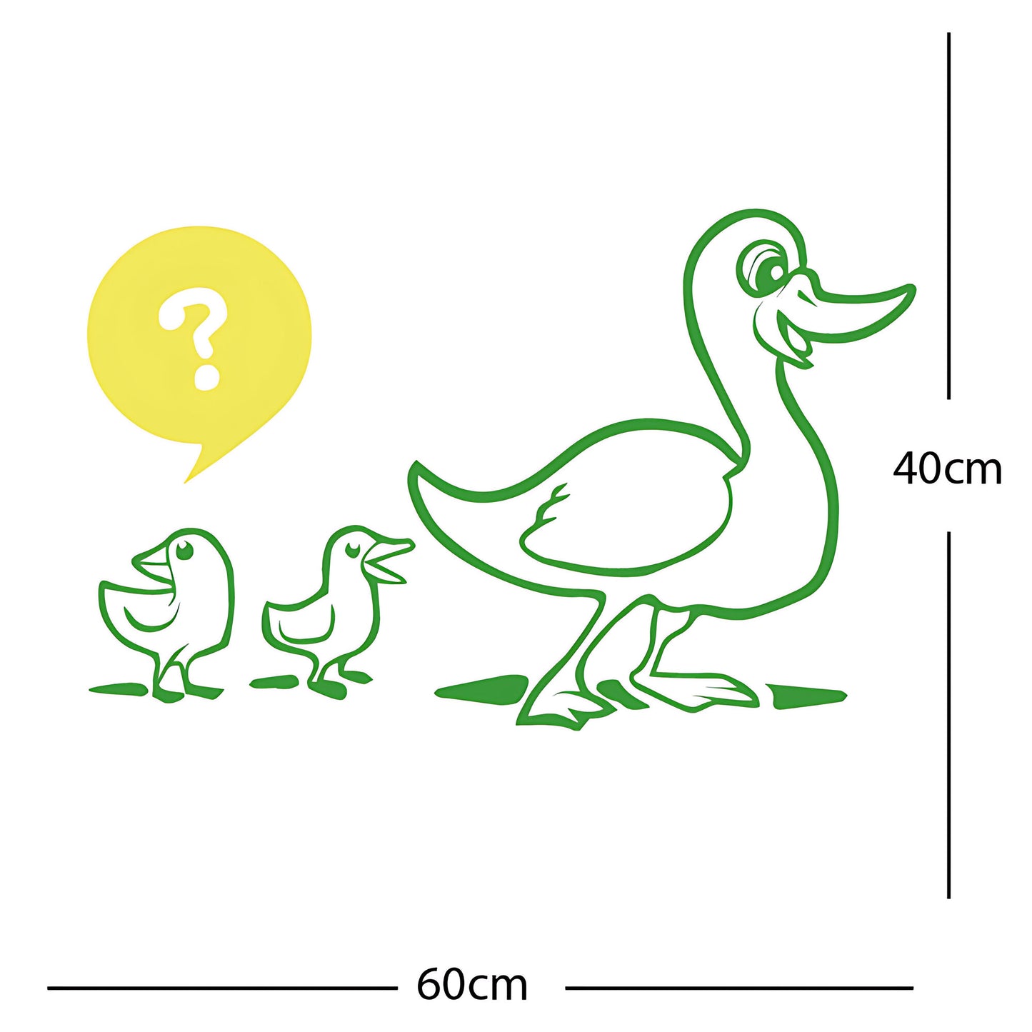 Duck with Chicks Wall Sticker