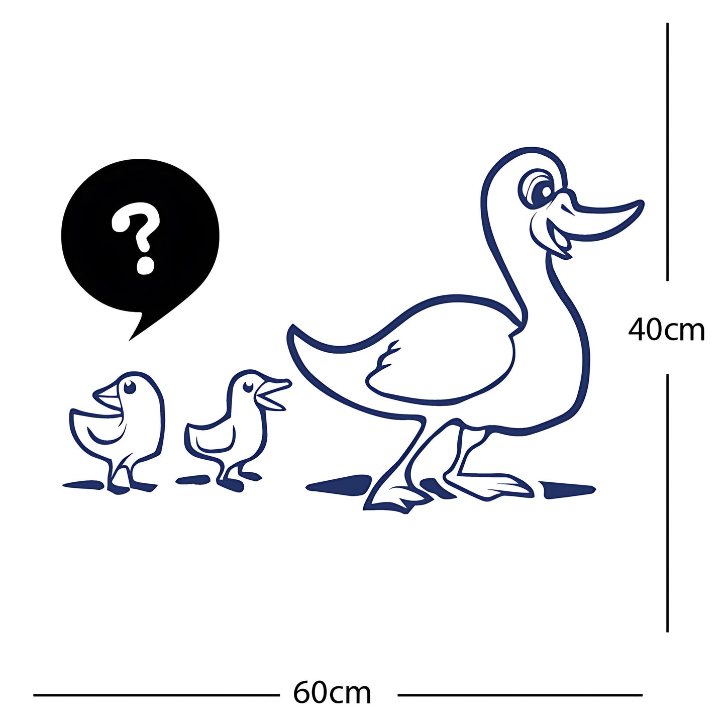 Duck with Chicks Wall Sticker