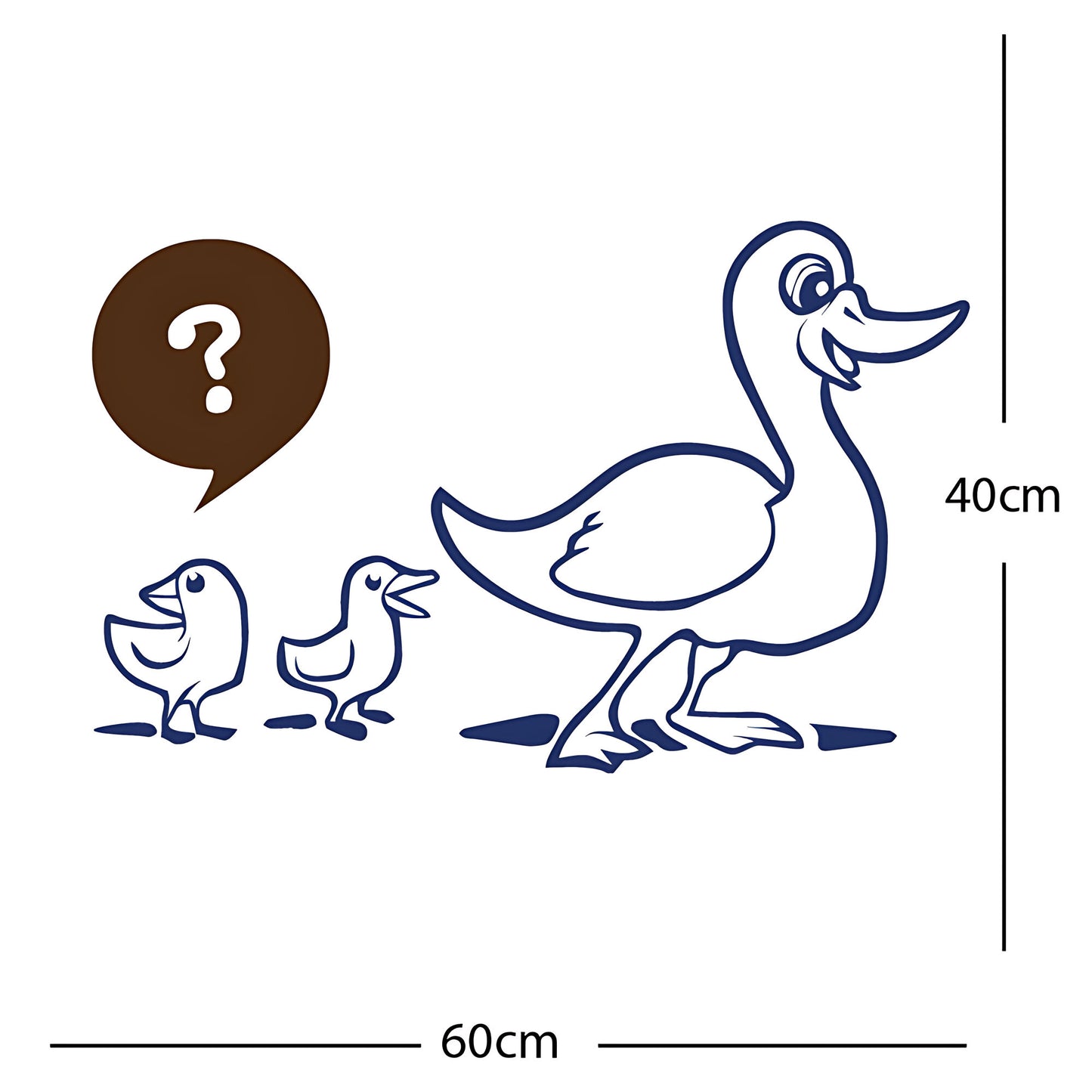 Duck with Chicks Wall Sticker
