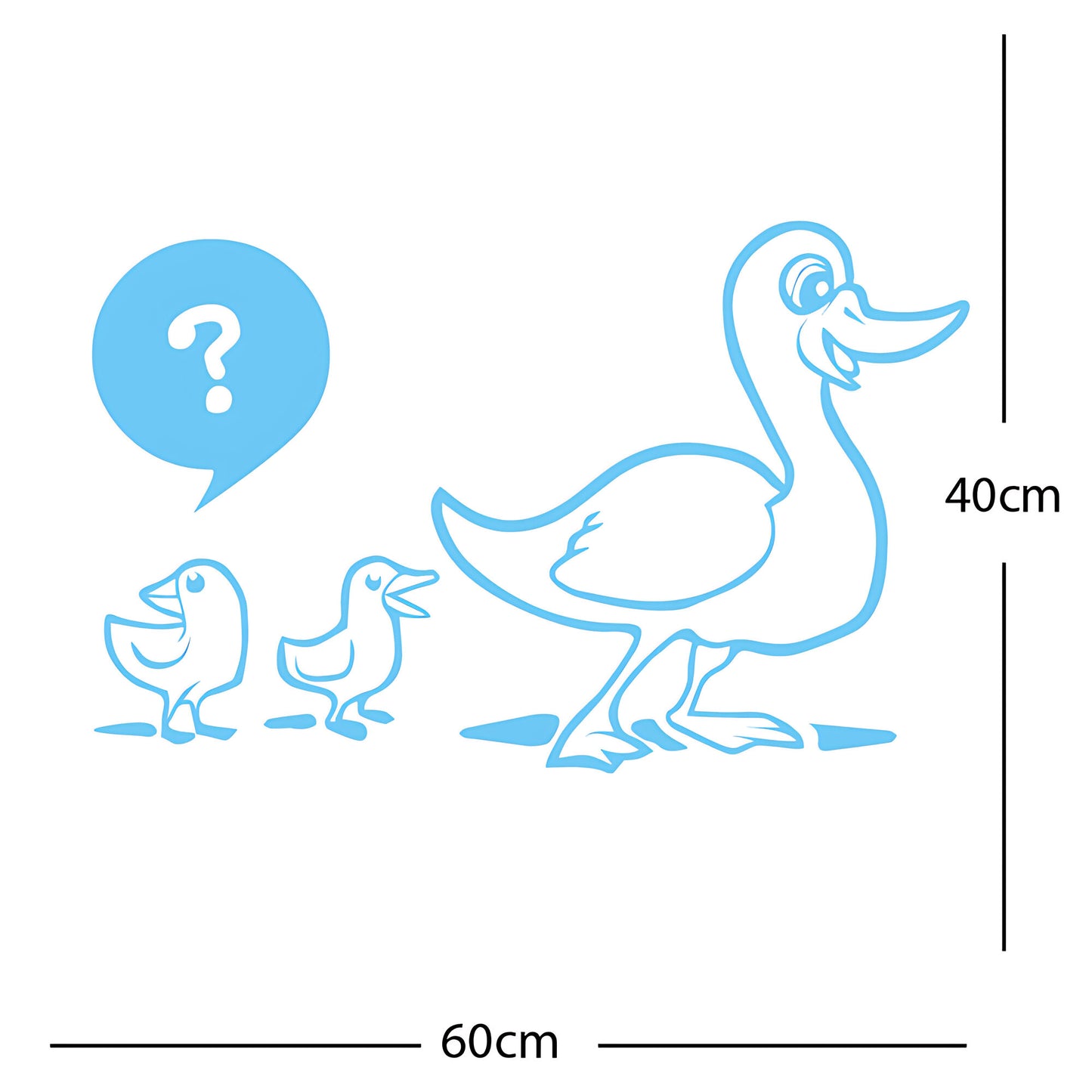 Duck with Chicks Wall Sticker