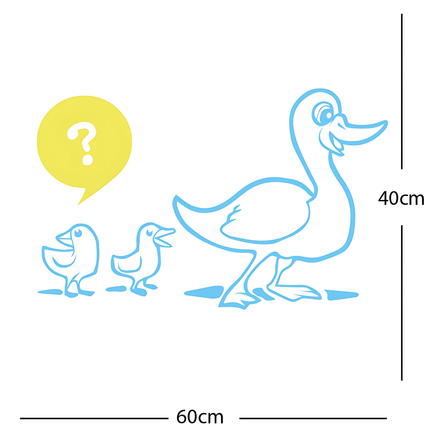 Duck with Chicks Wall Sticker