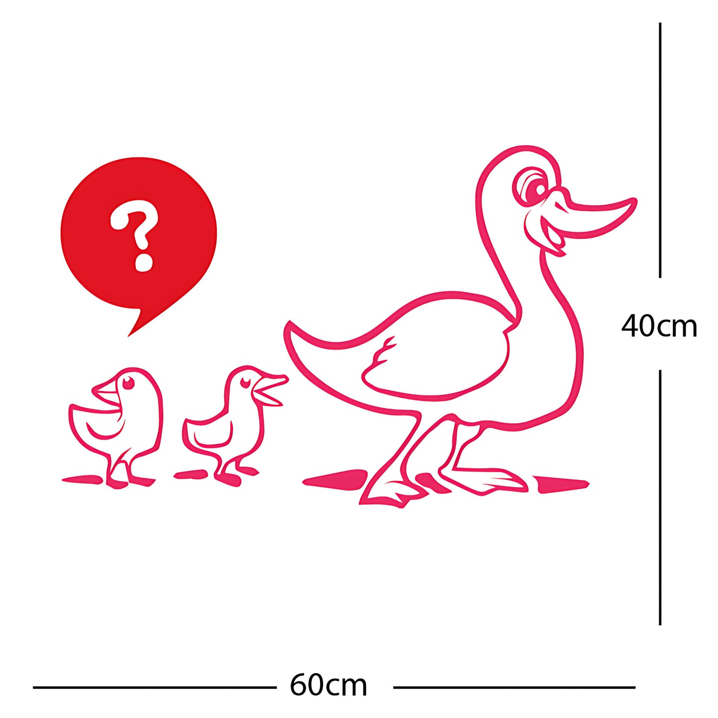 Duck with Chicks Wall Sticker