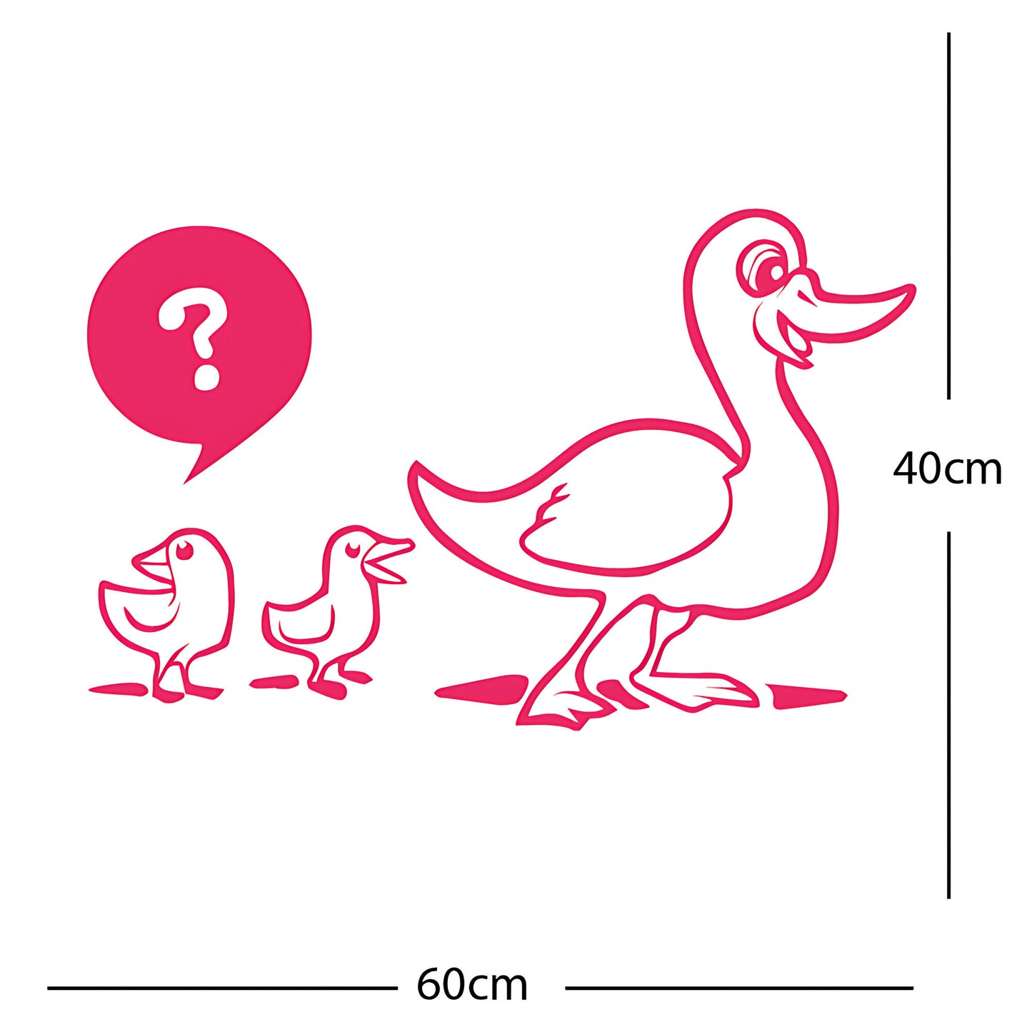 Duck with Chicks Wall Sticker