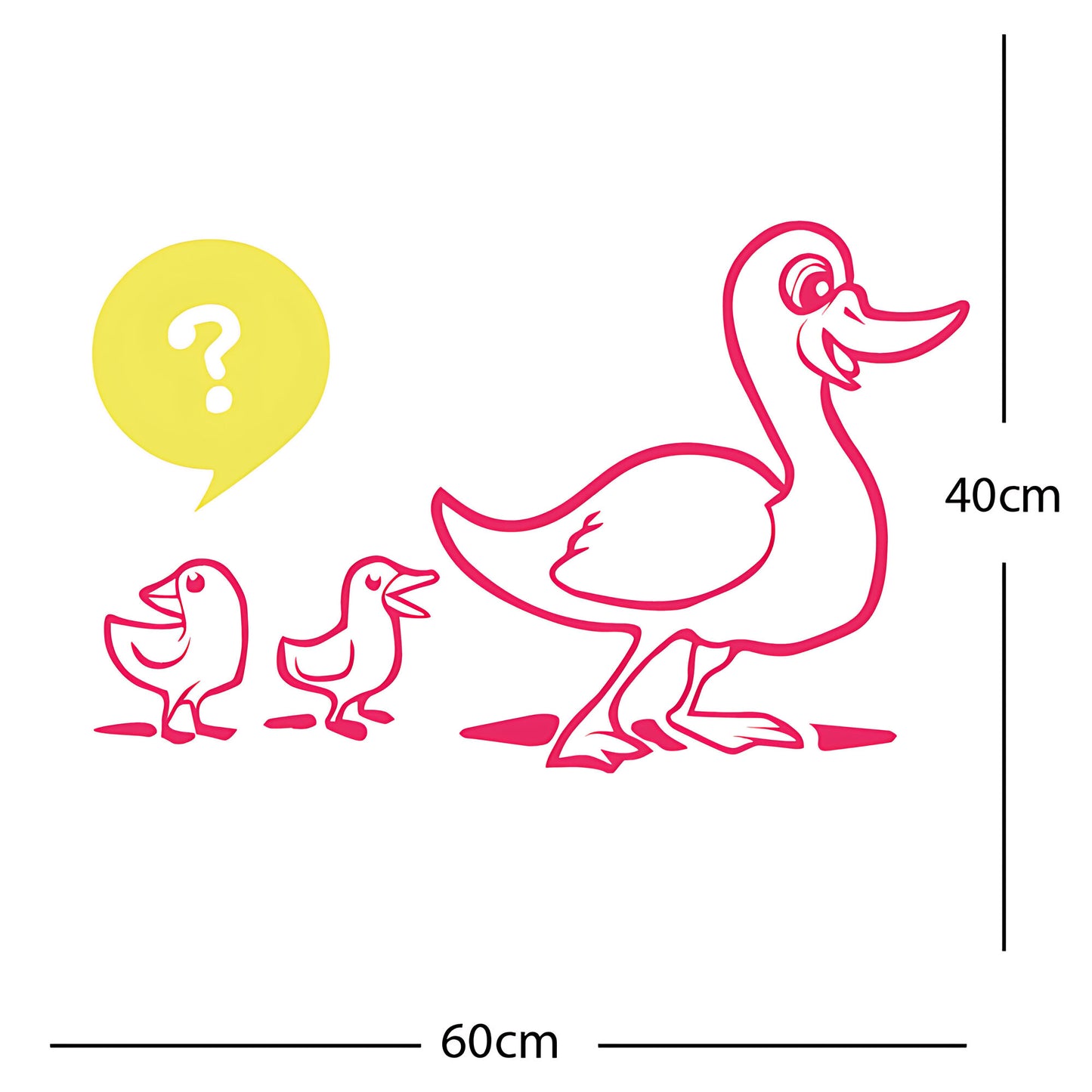 Duck with Chicks Wall Sticker
