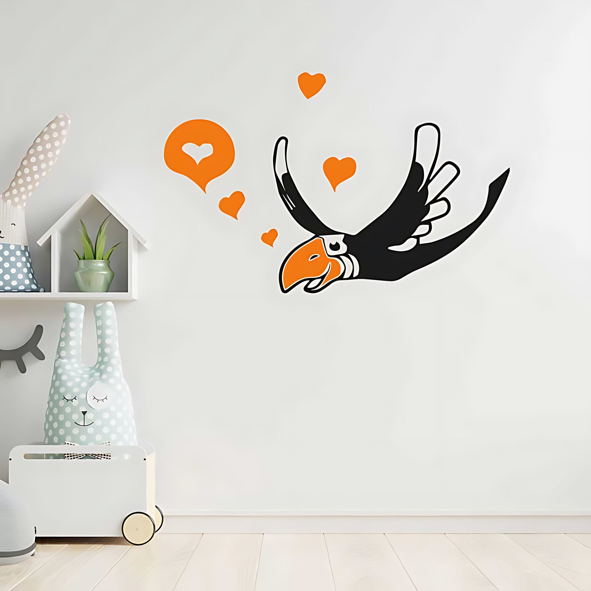 Parrot wall sticker