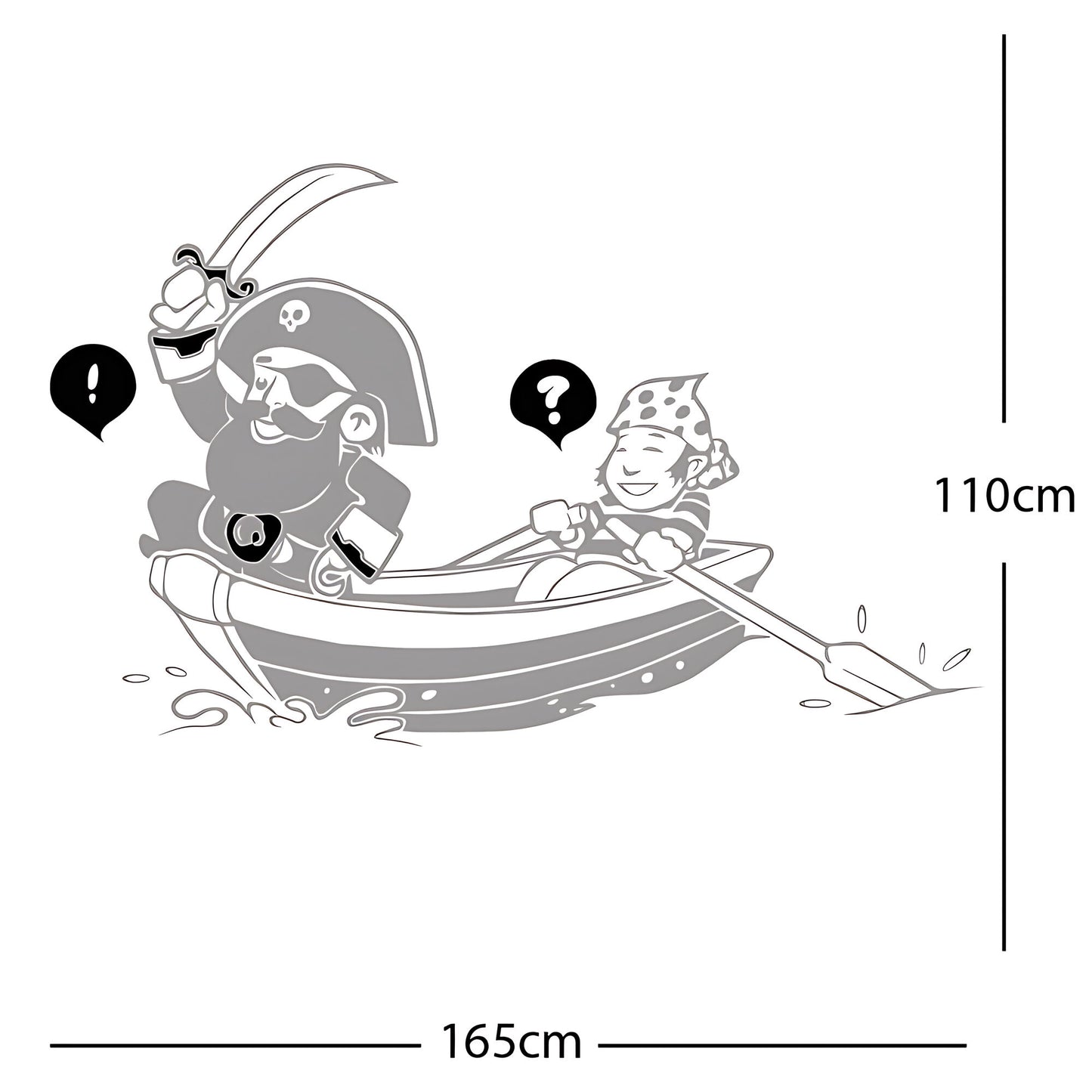 Pirate, Boat and Cabin Boy Wall sticker