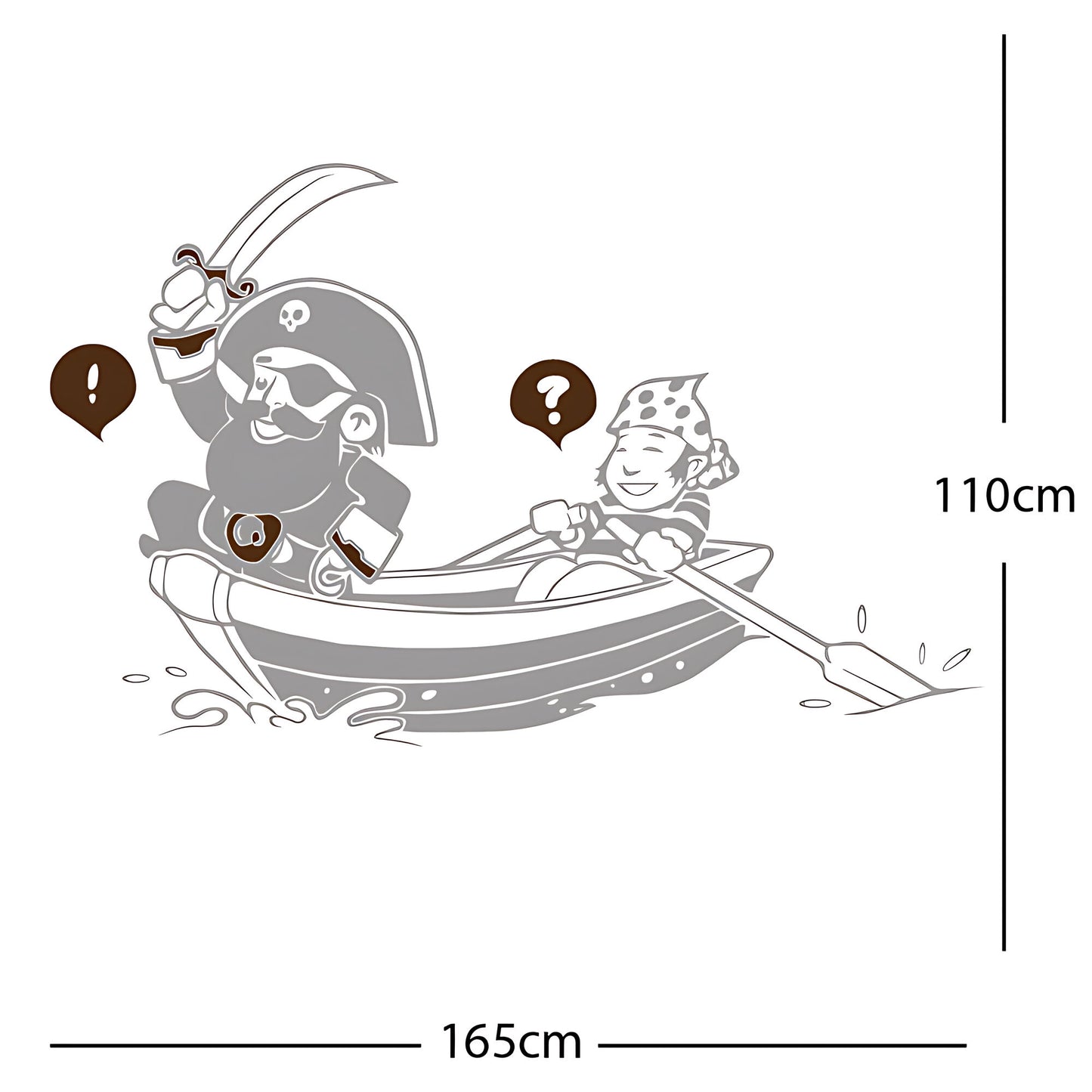 Pirate, Boat and Cabin Boy Wall sticker