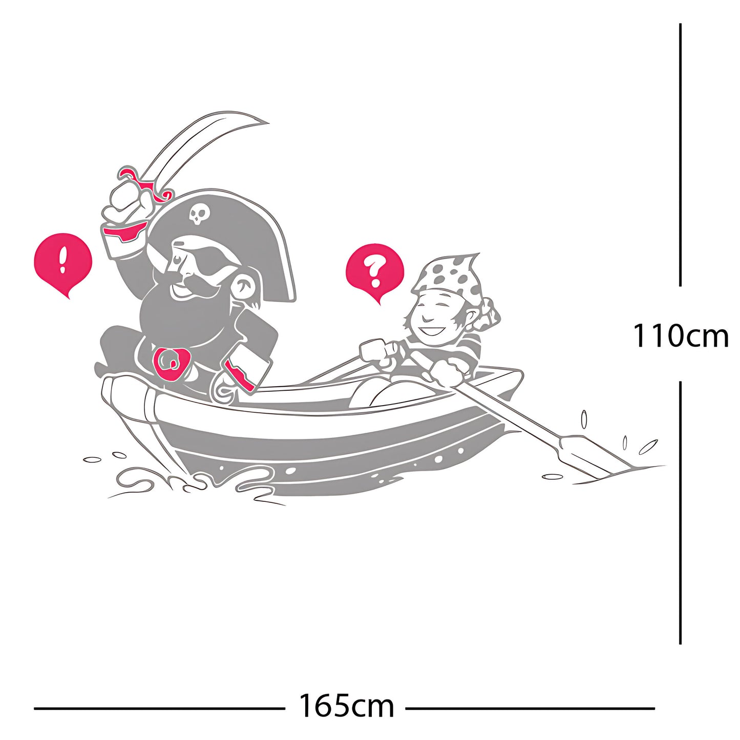 Pirate, Boat and Cabin Boy Wall sticker