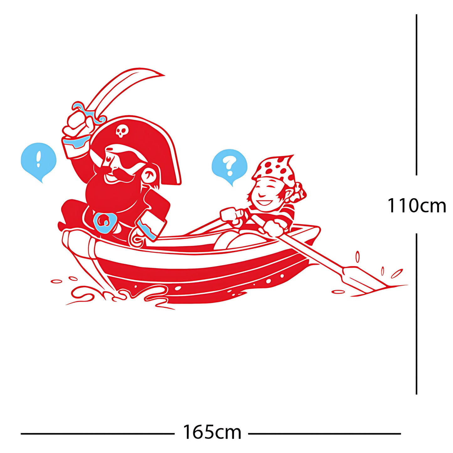 Pirate, Boat and Cabin Boy Wall sticker